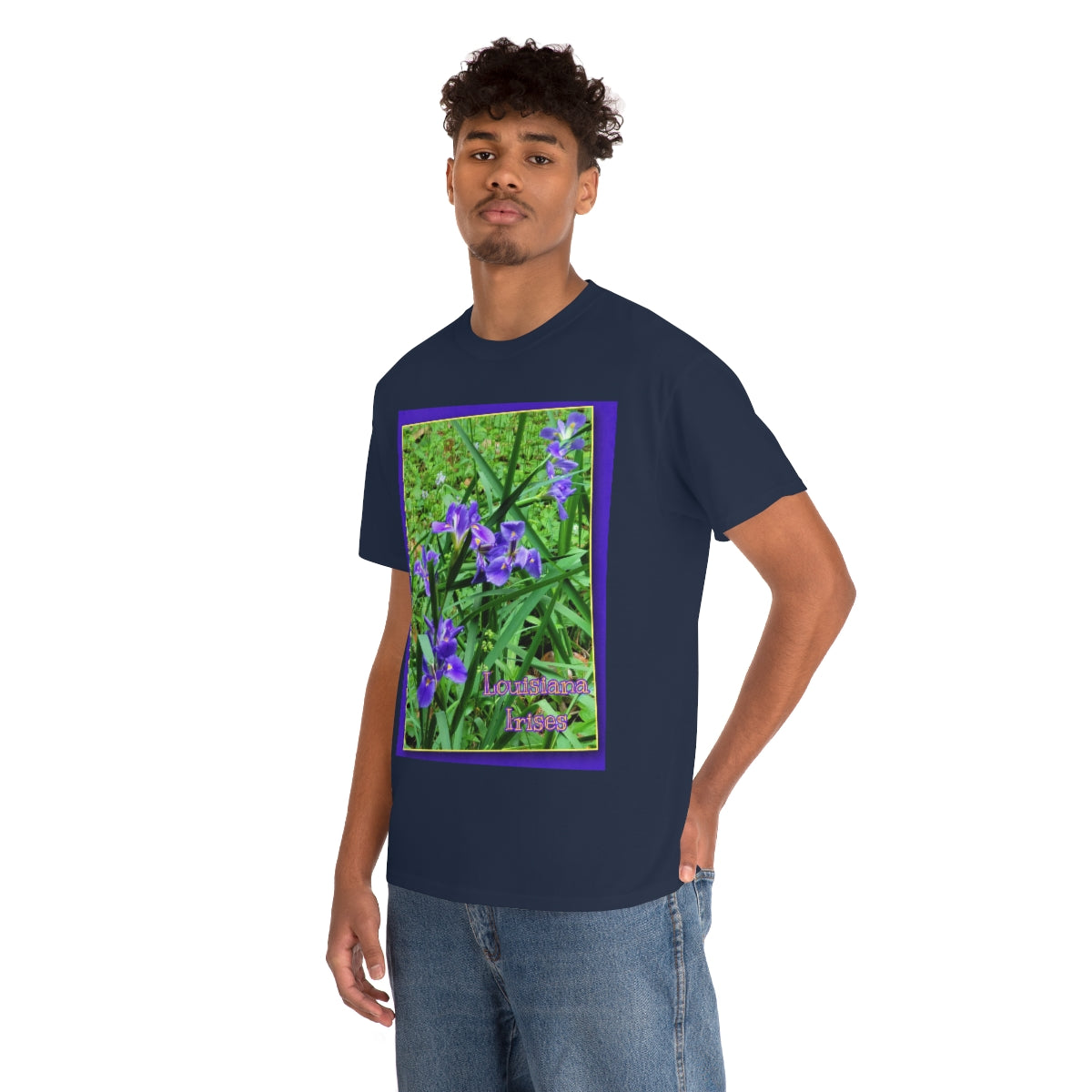 Unisex Louisiana Irises Heavy Cotton Tee