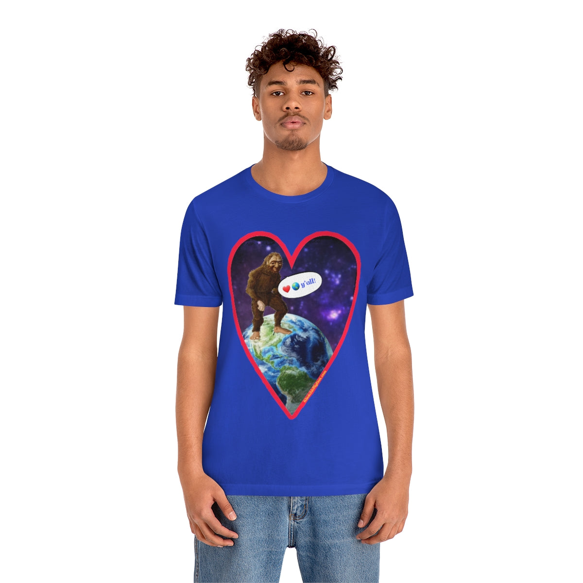 Love The Earth Y'all Bigfoot Jersey Tee