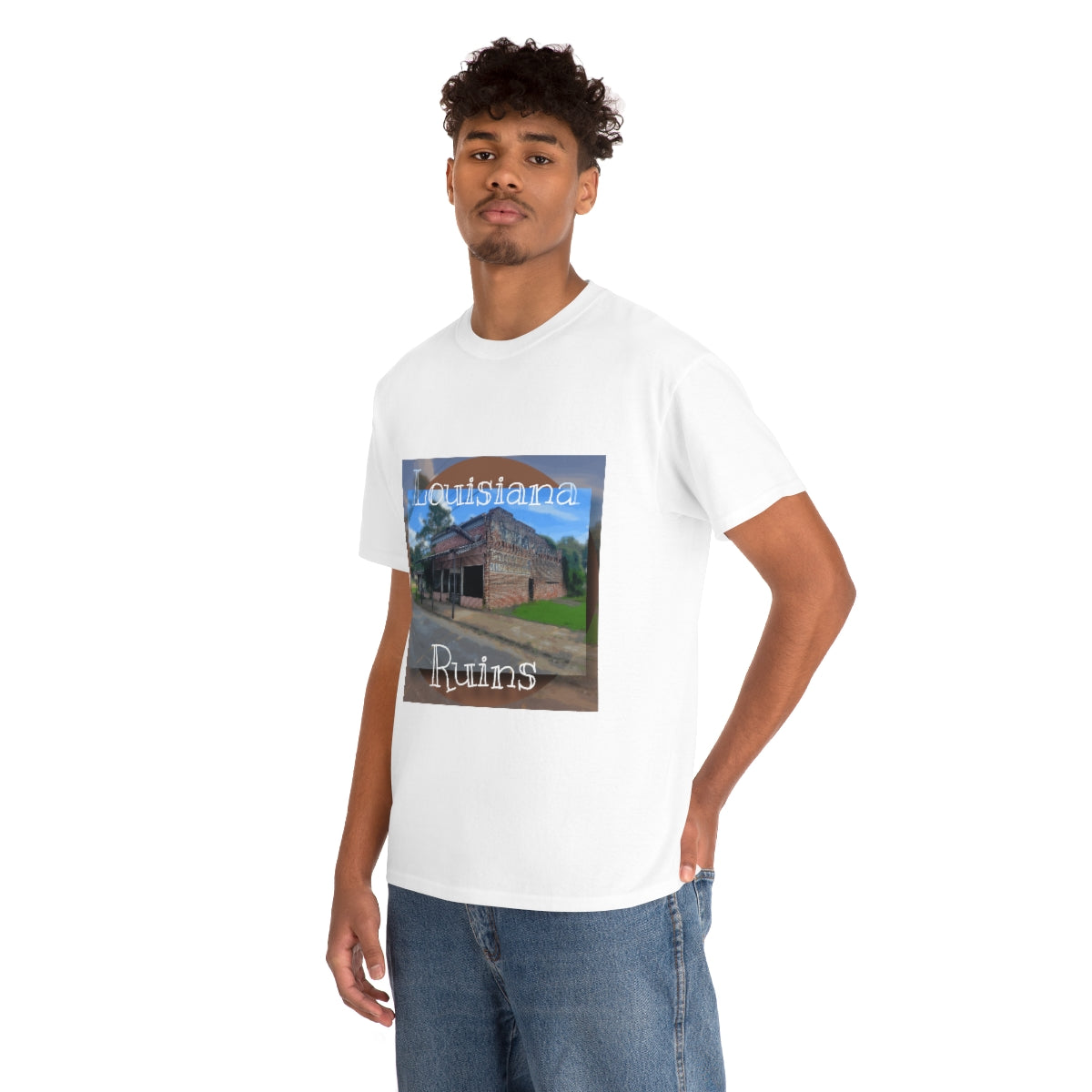 Louisiana Ruins Heavy Cotton Tee