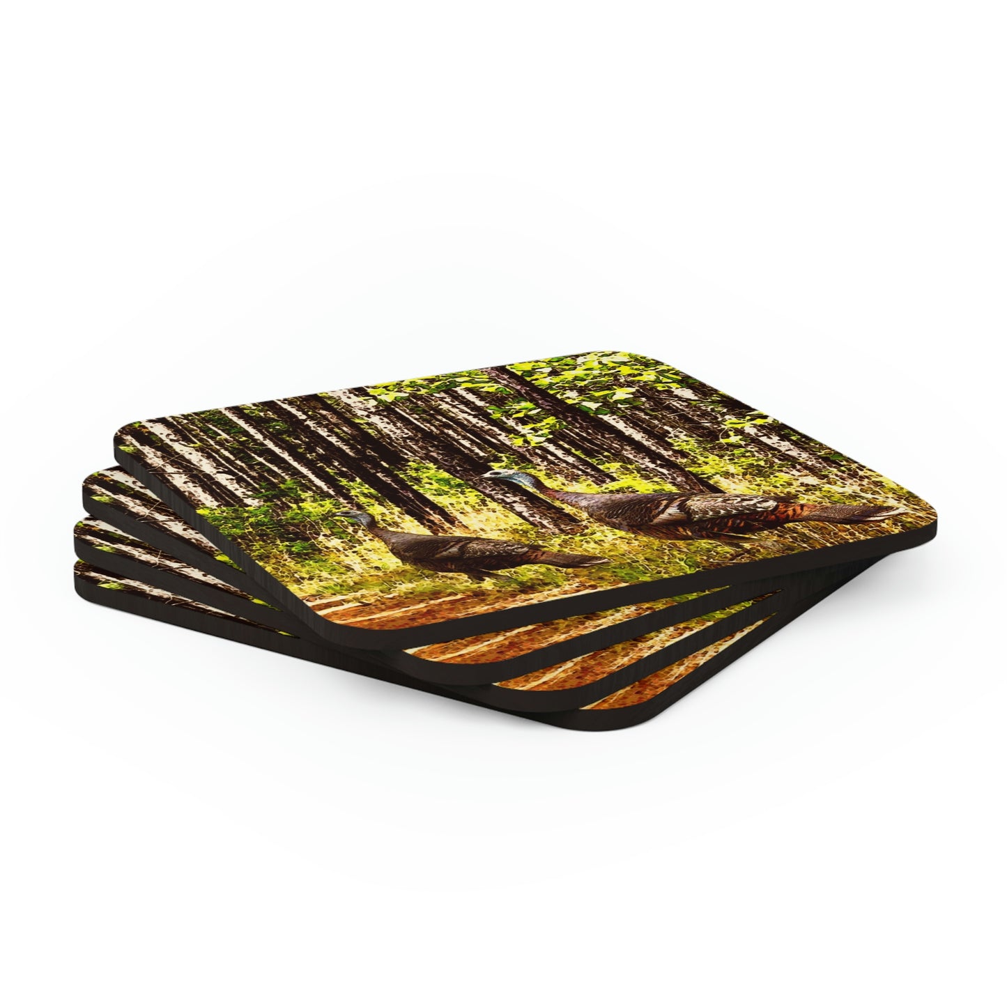 Kisatchie Turkey Hens Coaster Set