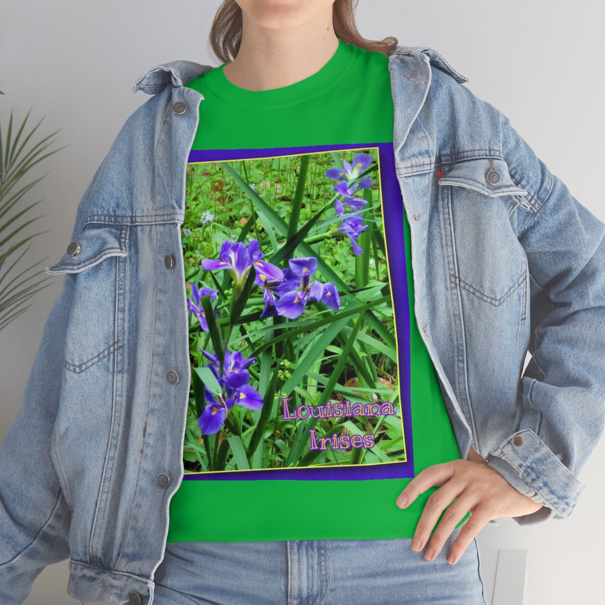 Unisex Louisiana Irises Heavy Cotton Tee