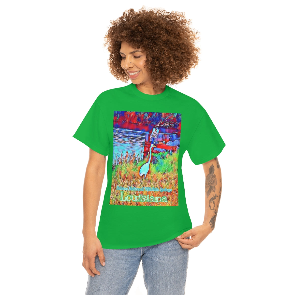 Unisex Louisiana Egret Heavy Cotton Tee