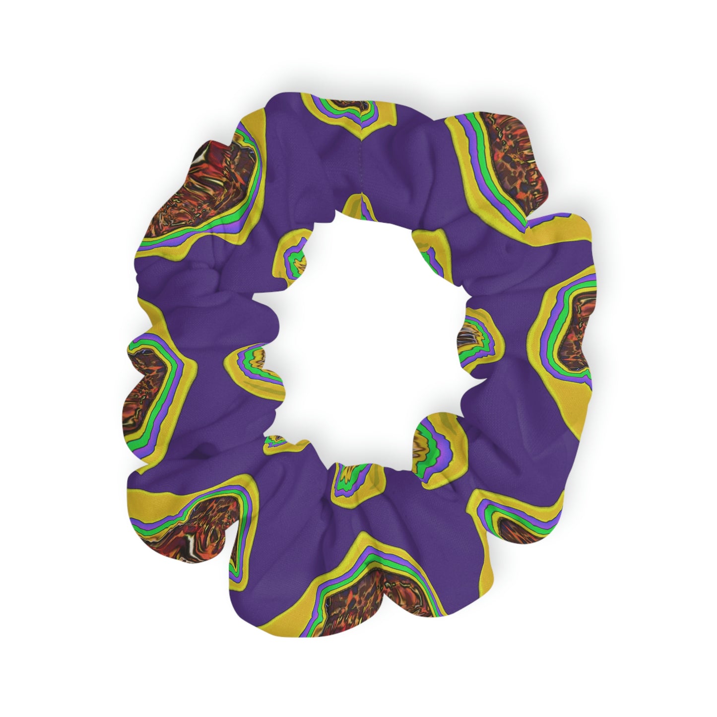 Bigfoot's Mardi Gras Scrunchie