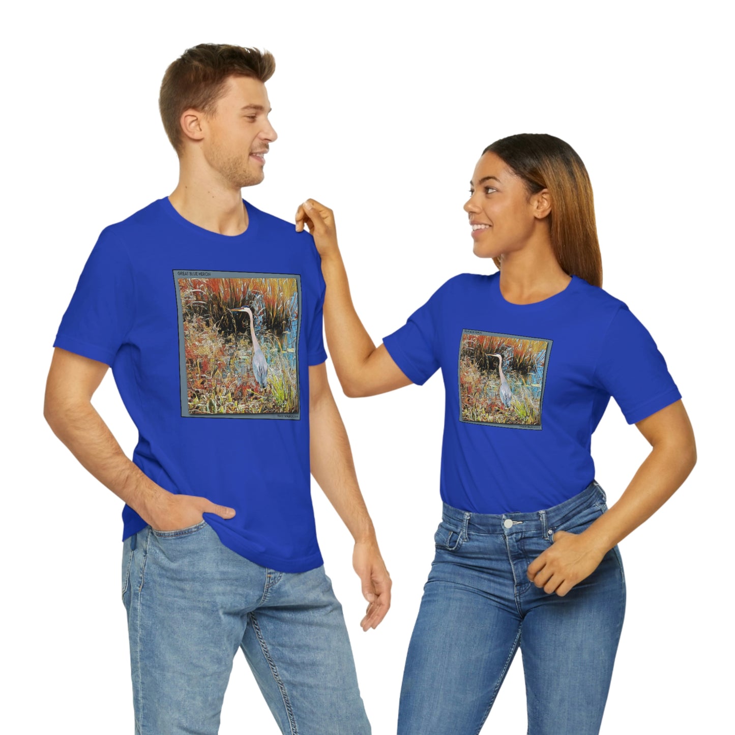 Unisex Great Blue Heron Jersey Tee