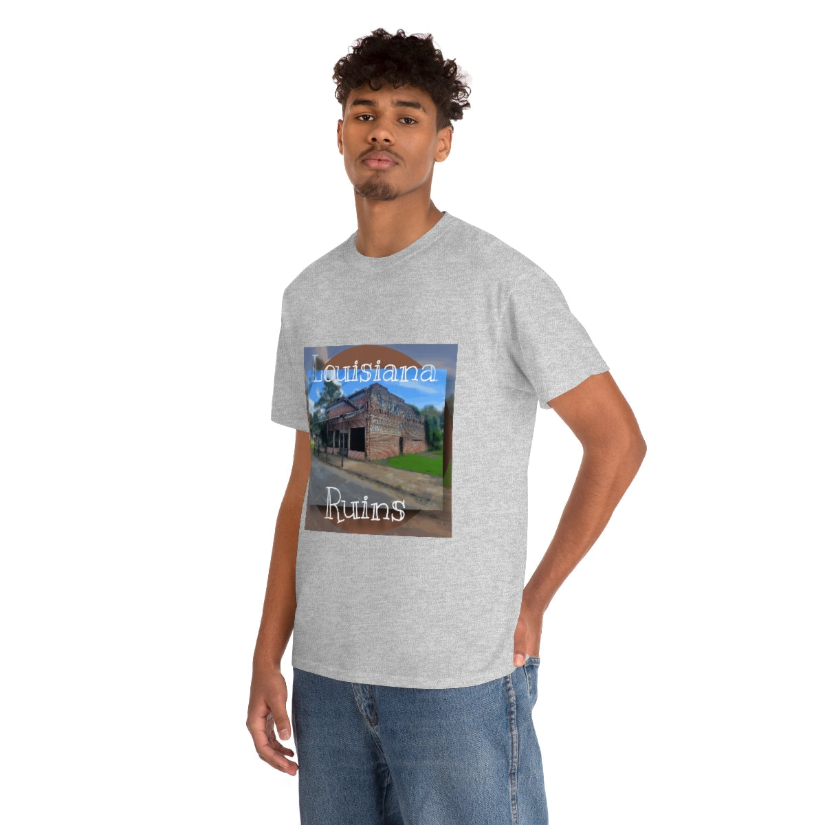 Louisiana Ruins Heavy Cotton Tee