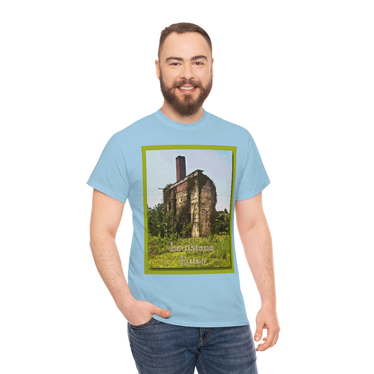 Louisiana Ruins Heavy Cotton Tee