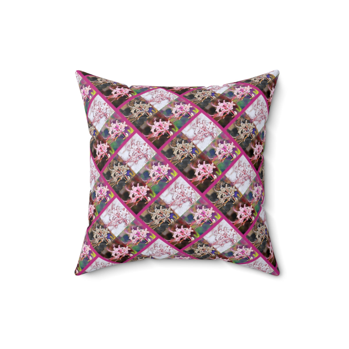 Square Wild Azalea Trail Pillow