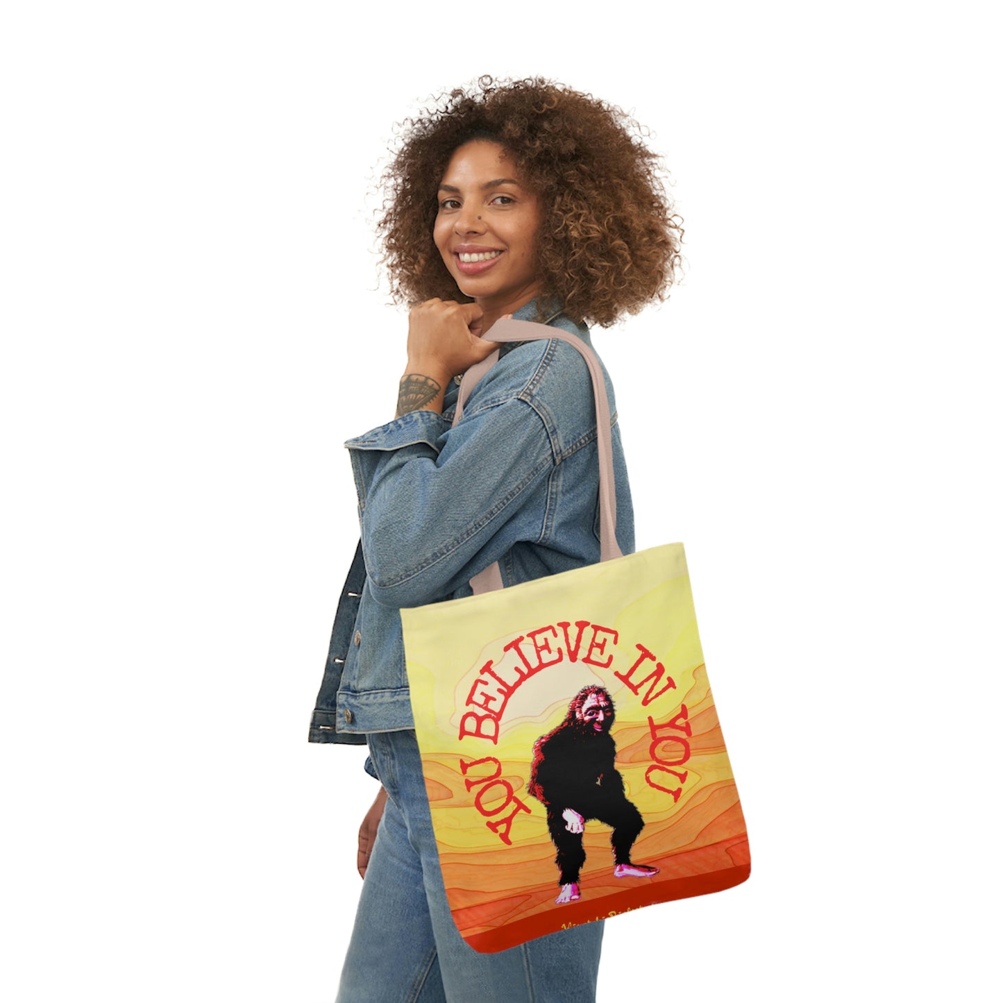 Bigfoot's Believe in You Polyester Canvas Tote Bag