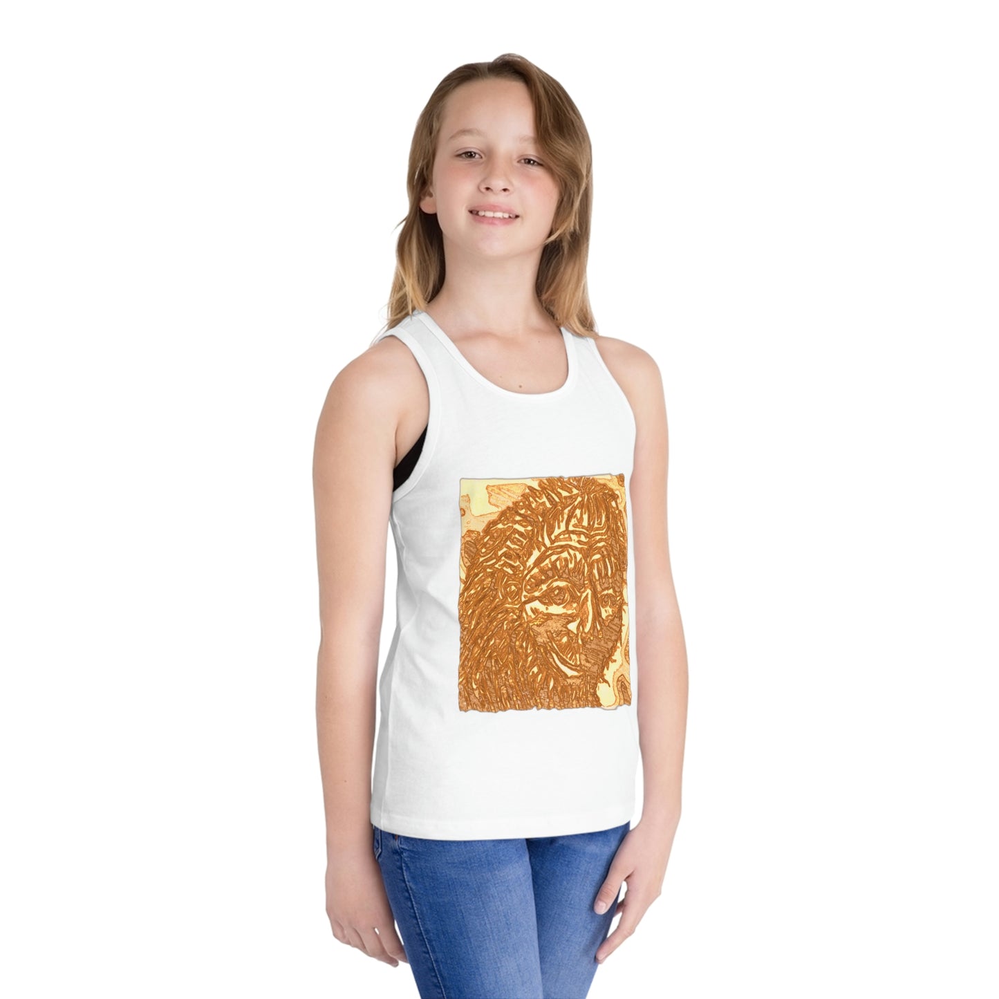 Kids Bigfoot Sketch Jersey Tank Top