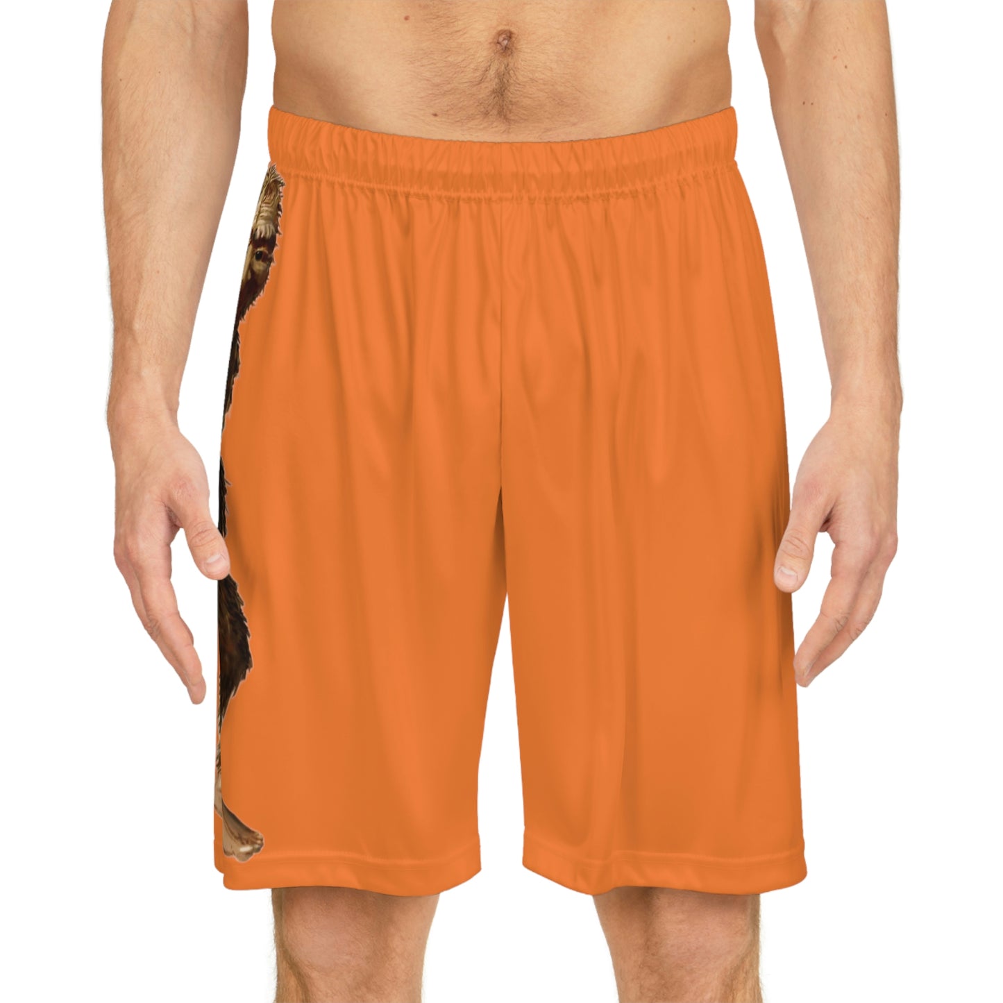 Orange Bigfoot Basketball Shorts