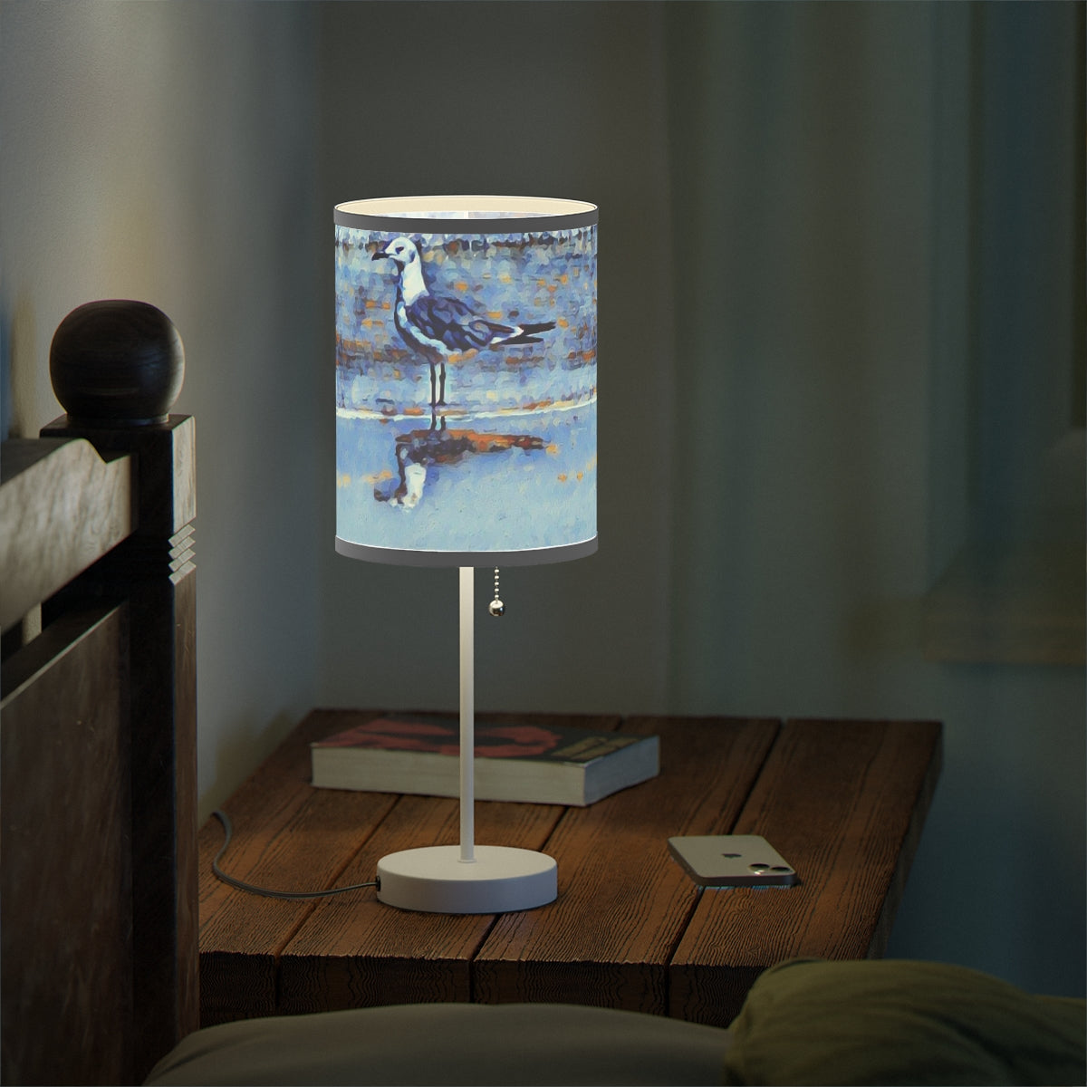 Louisiana Gull Lamp on a Stand