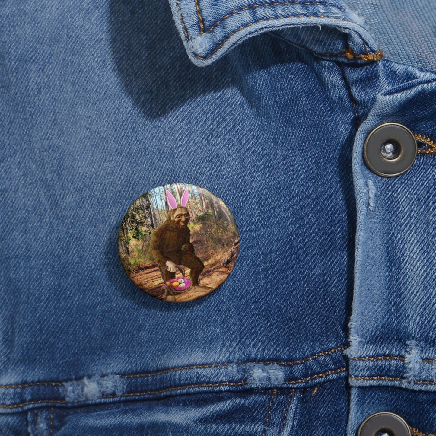 Easter Bigfoot Buttons