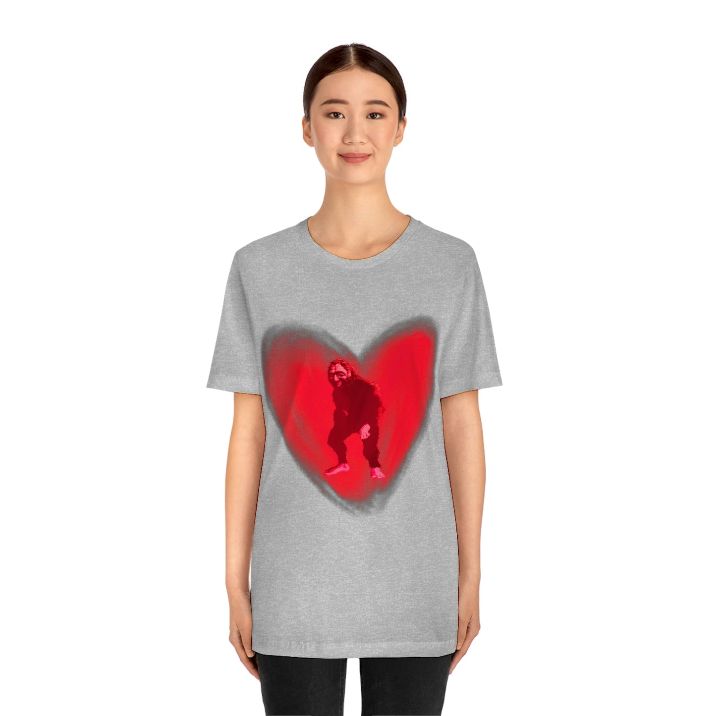 Unisex Bigfoot in My Heart Jersey Tee