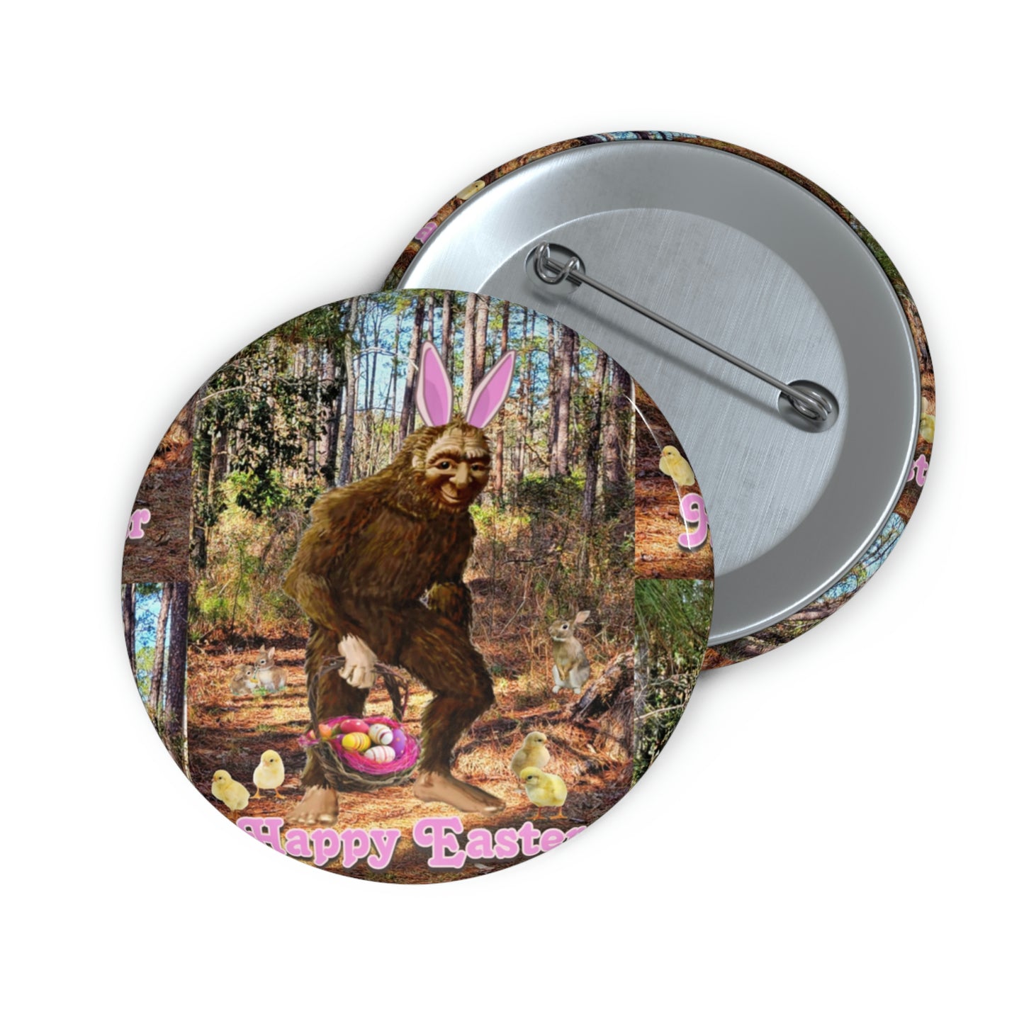 Bigfoot Easter Buttons