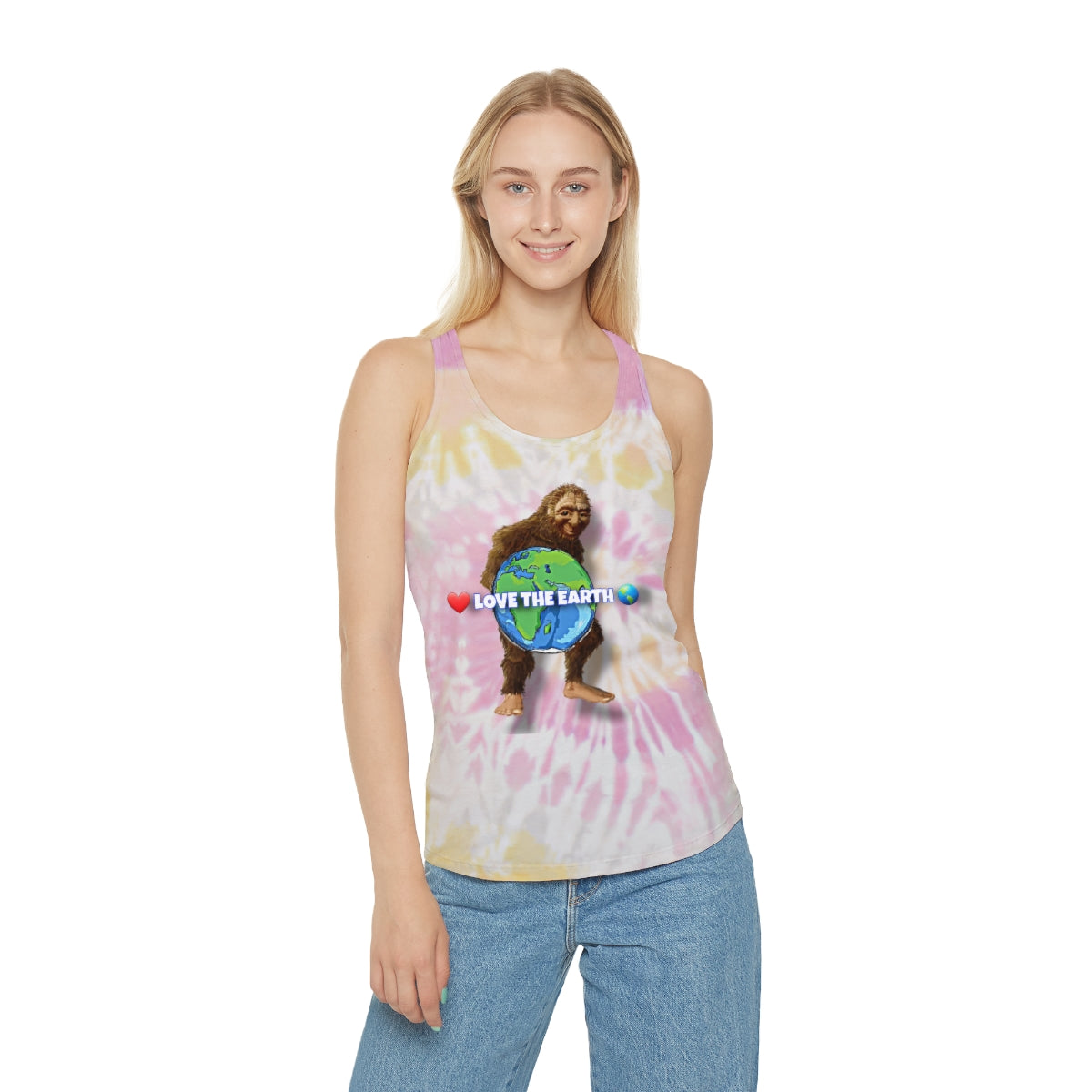 Love the Earth Tie Dye Racerback Tank Top