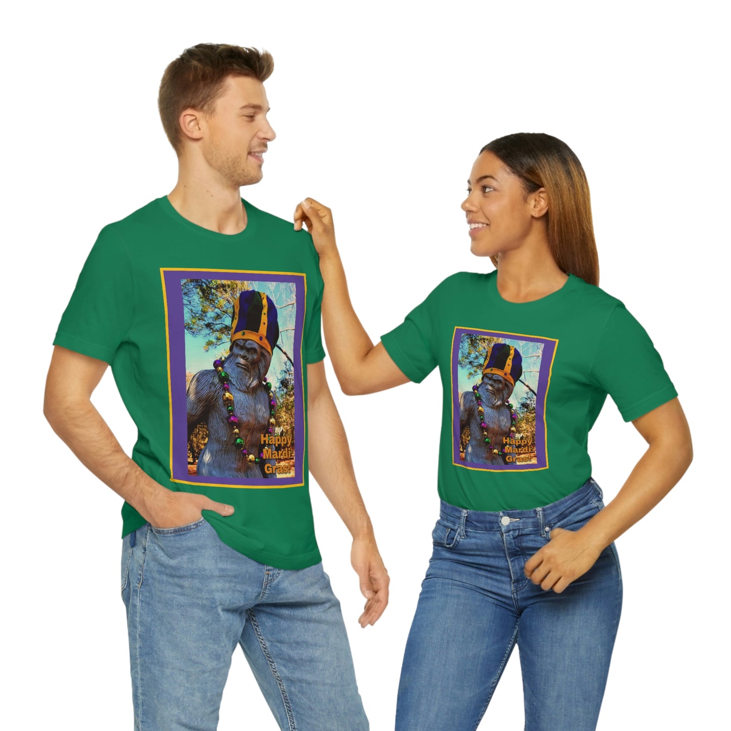 Bigfoot's Mardi Gras Unisex Jersey Tee