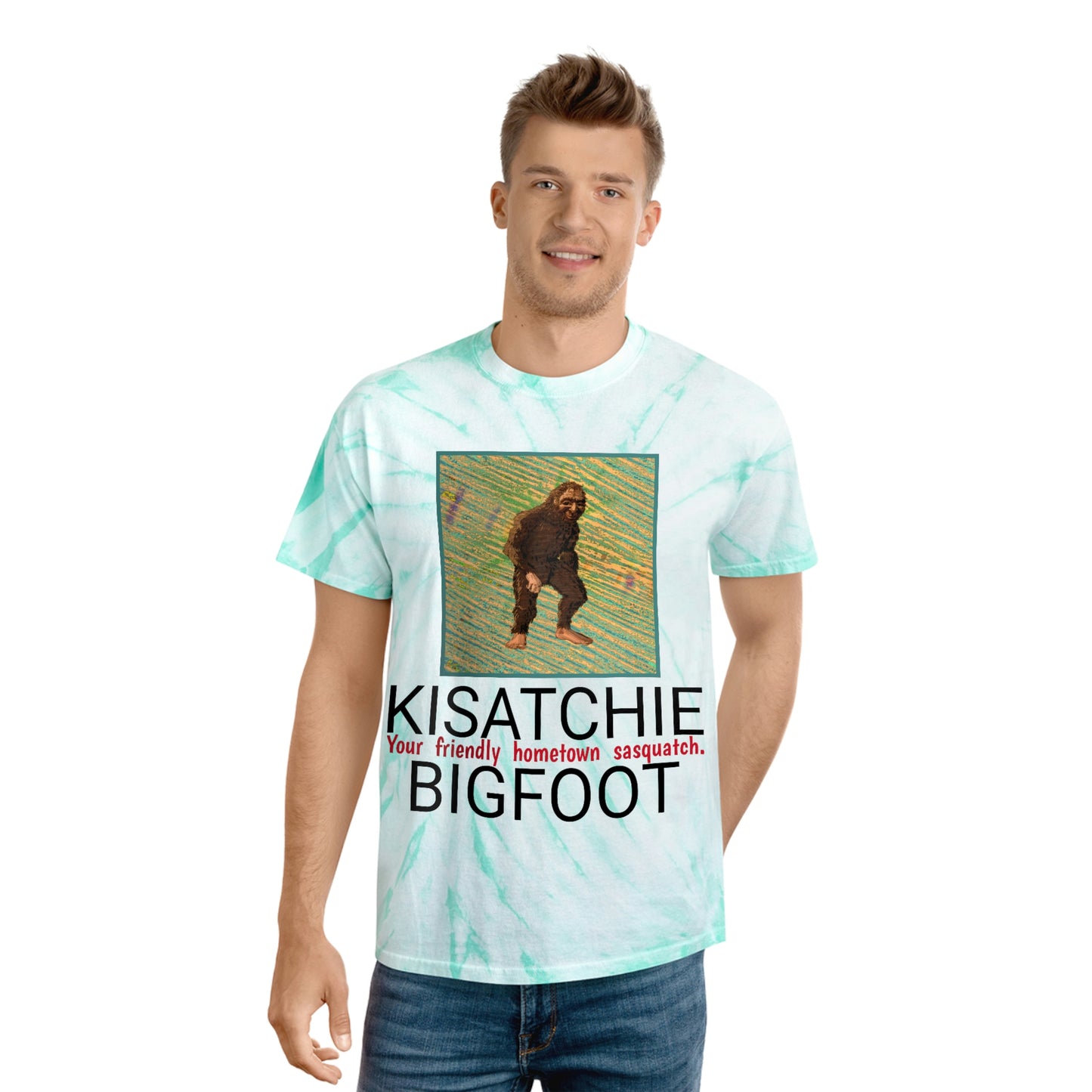 Unisex Kisatchie Bigfoot Tie-Dye Tee