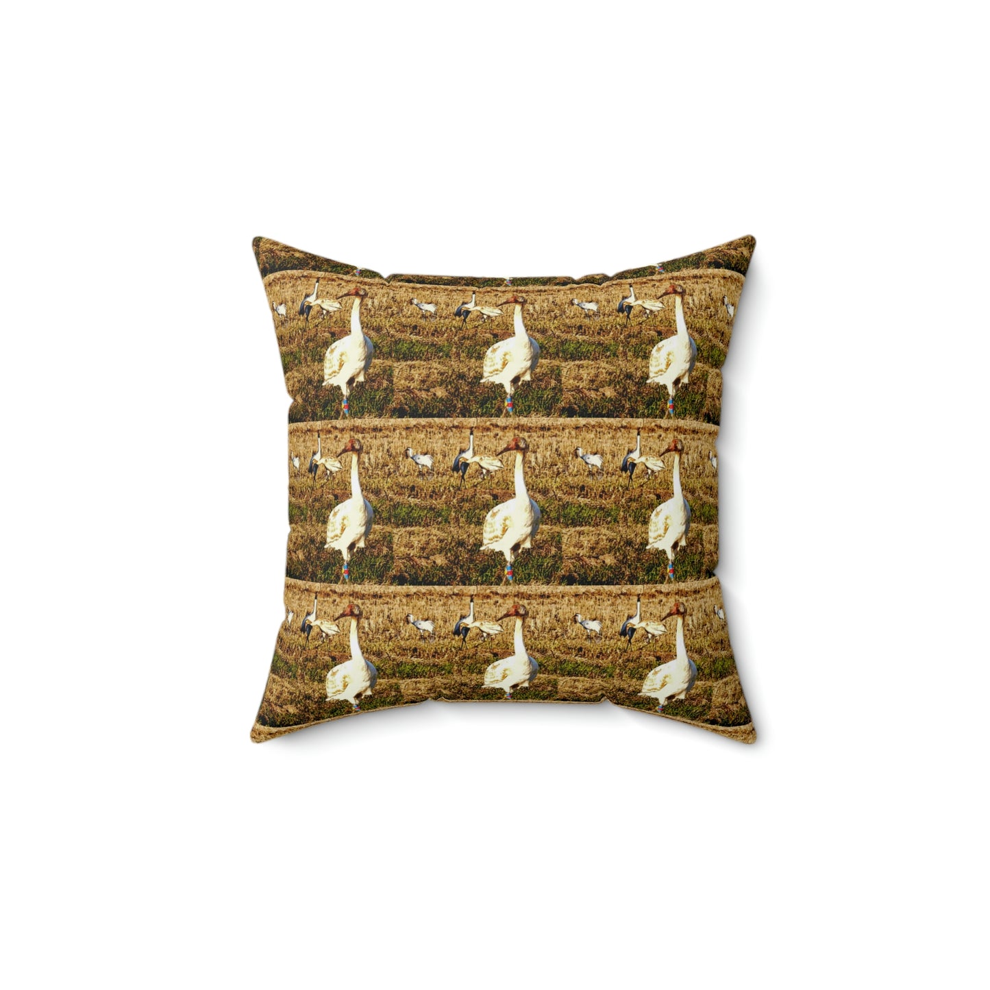 Louisiana Whooping Cranes Pillow