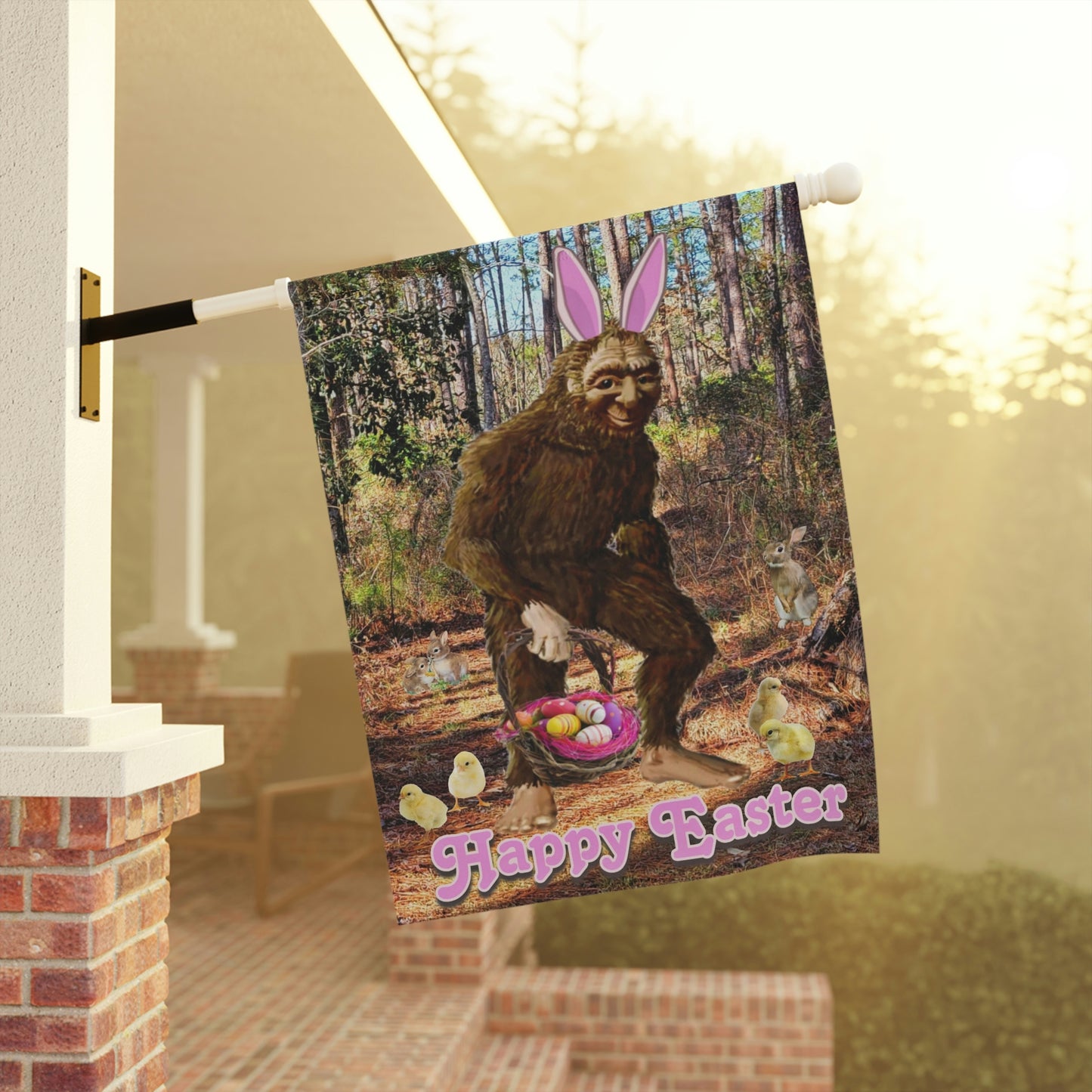 Easter Bigfoot Garden & House Banner