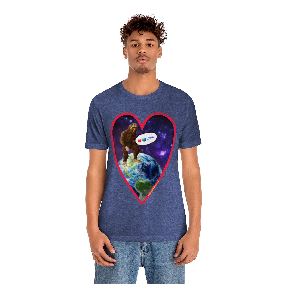 Love The Earth Y'all Bigfoot Jersey Tee