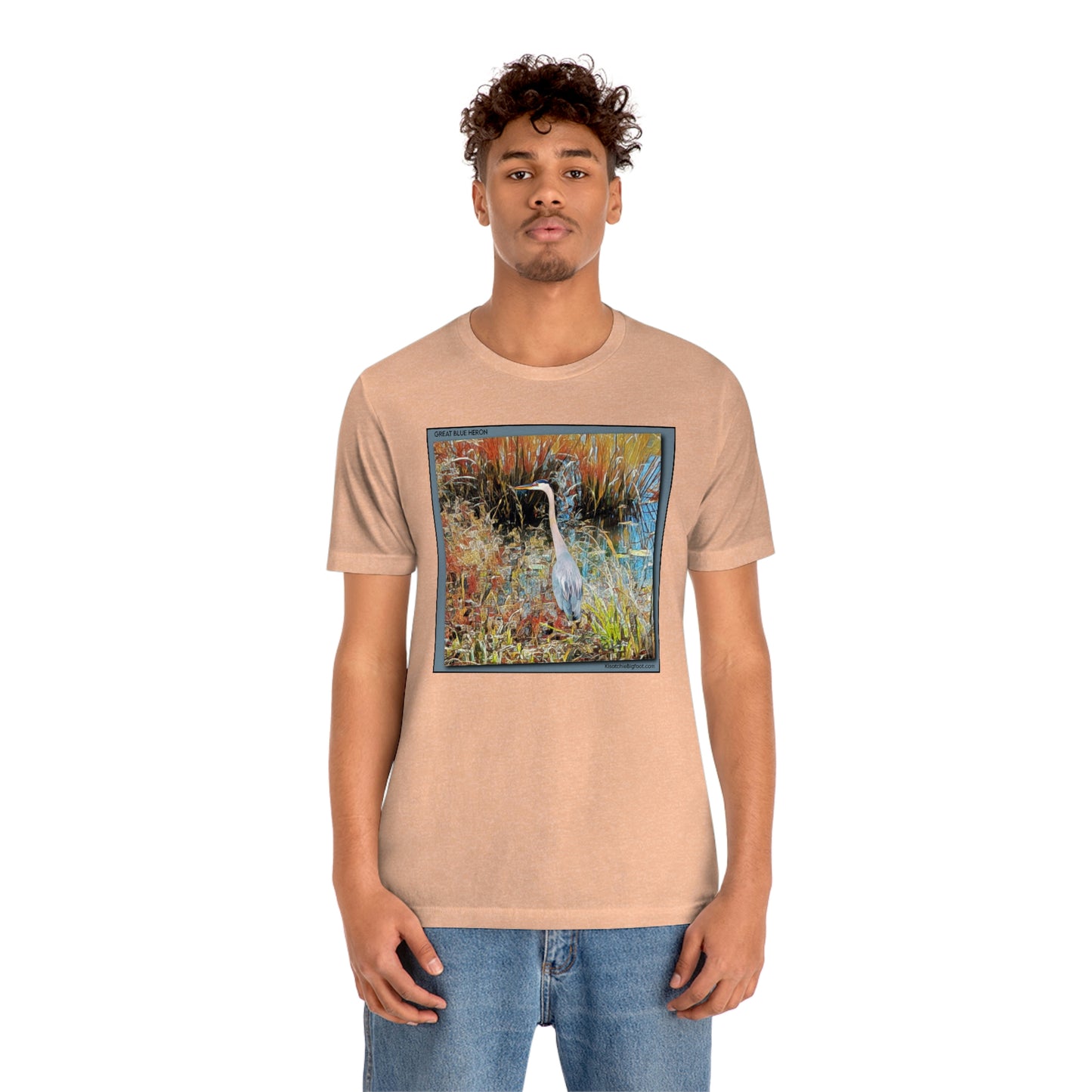 Unisex Great Blue Heron Jersey Tee