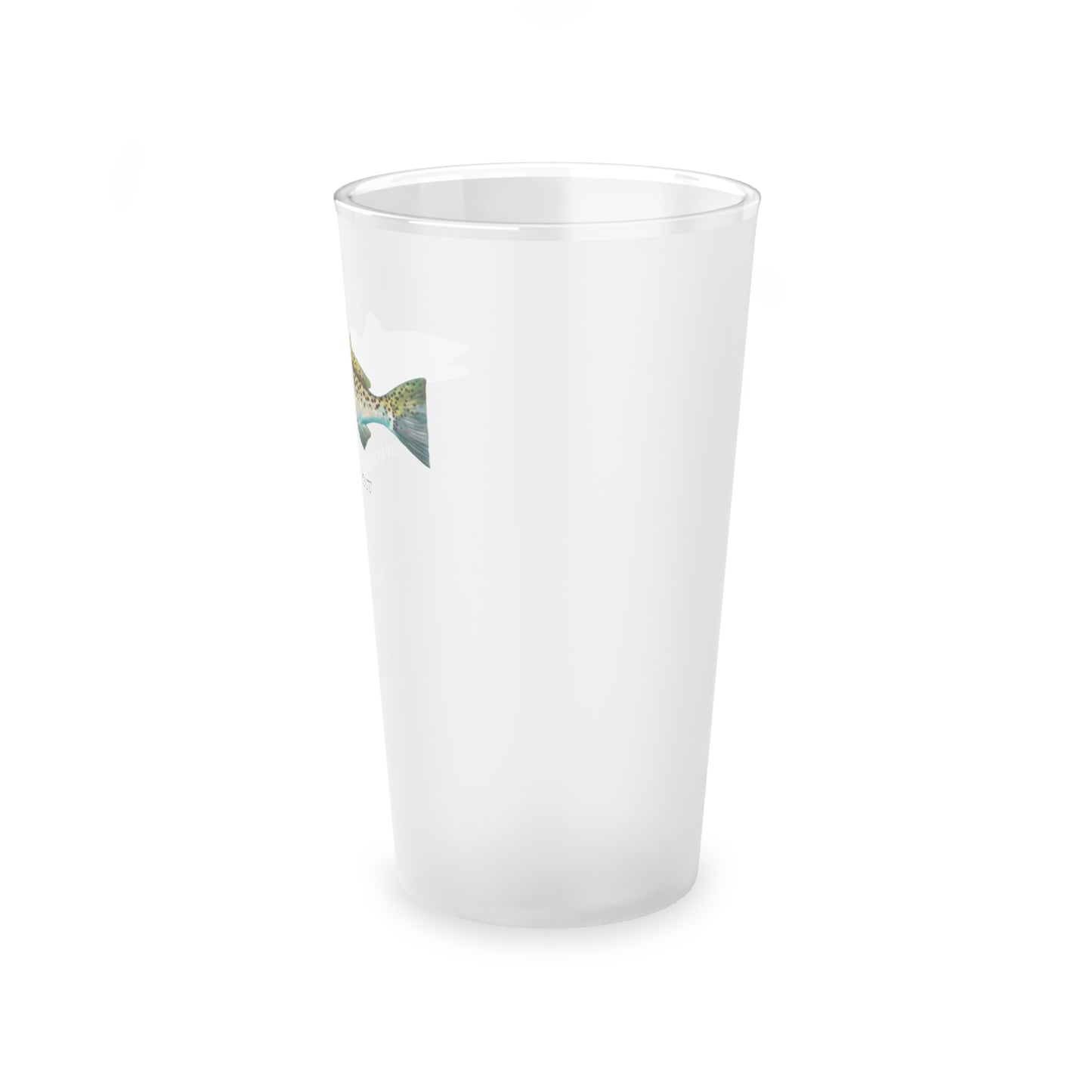 Speckled Trout Frosted Pint Glass, 16oz