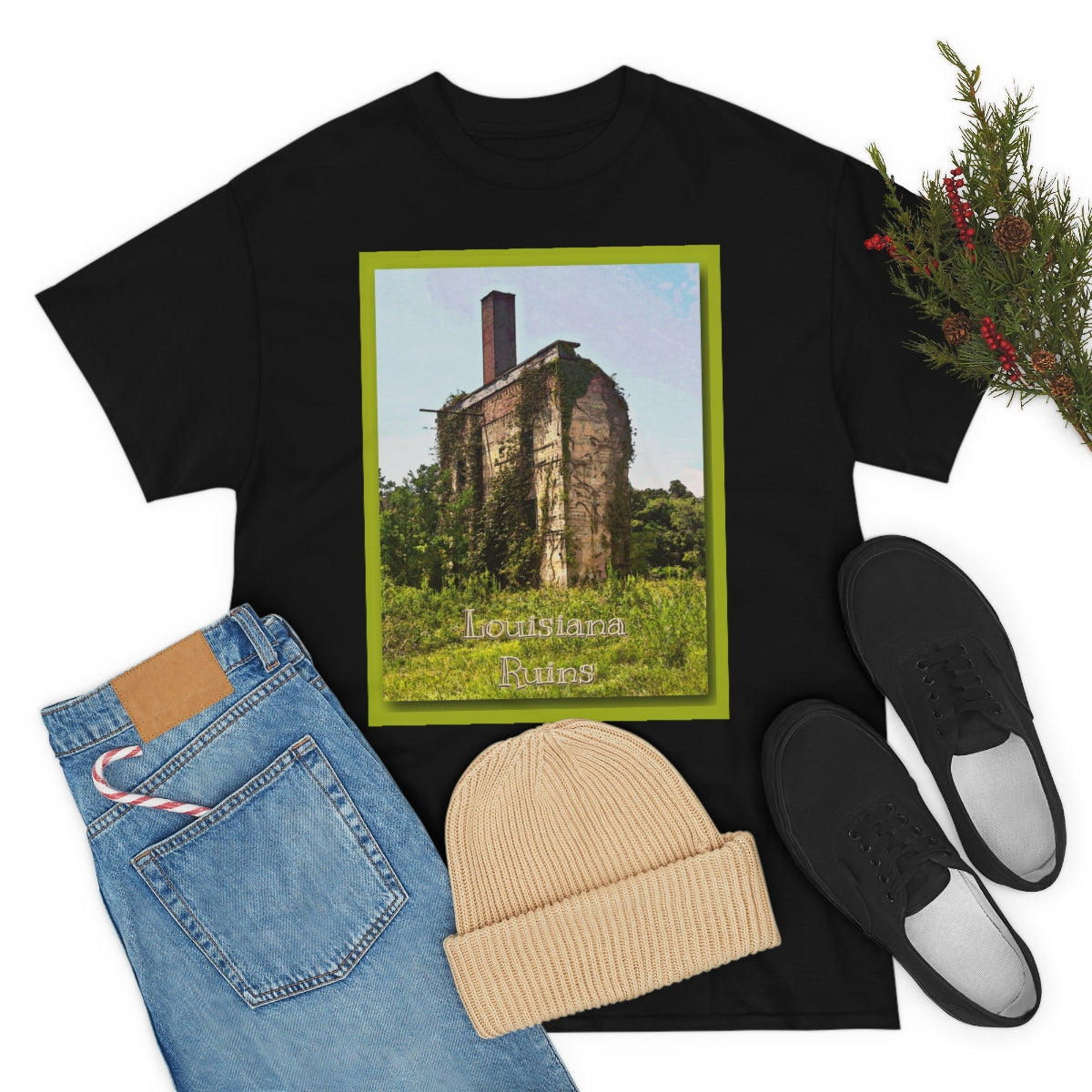 Louisiana Ruins Heavy Cotton Tee