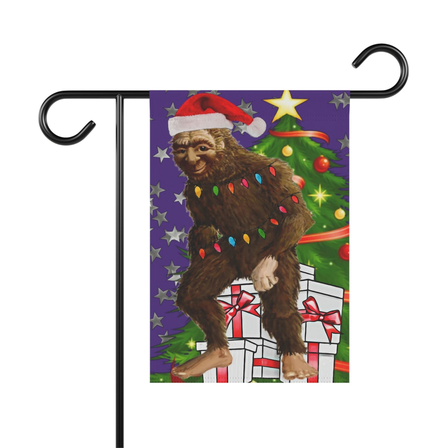 Bigfoot Christmas Garden & House Banner