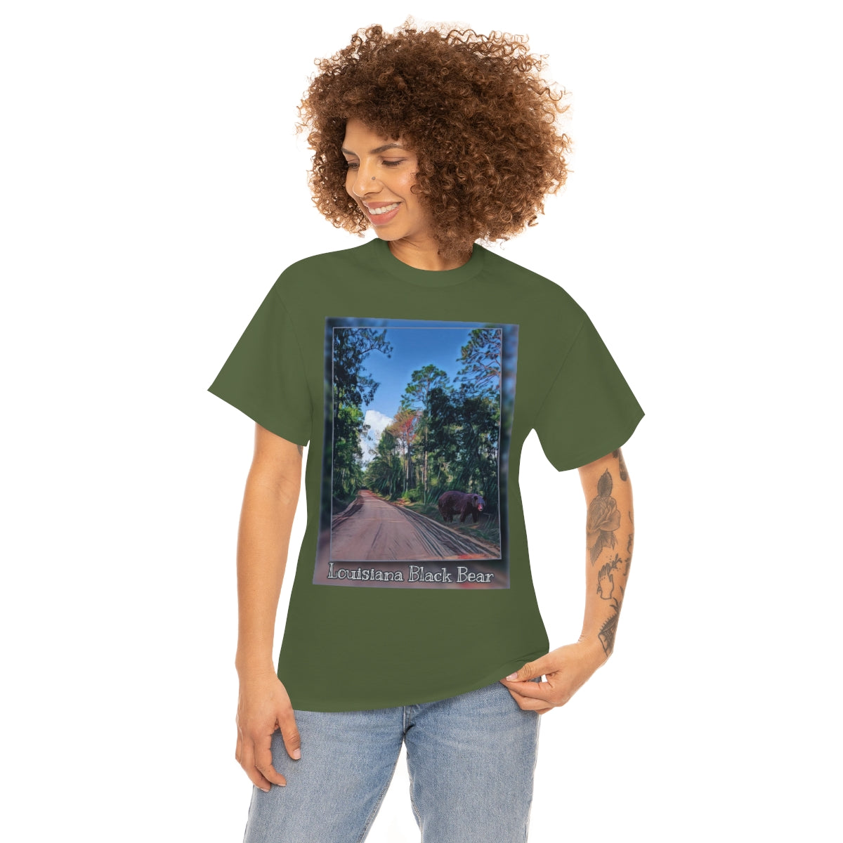 Louisiana Black Bear Heavy Cotton Tee