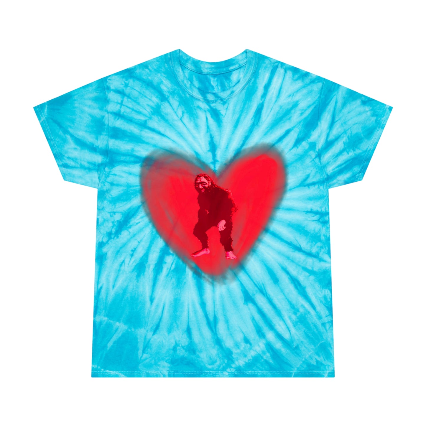 Unisex Bigfoot in My Heart Tie-Dye Tee