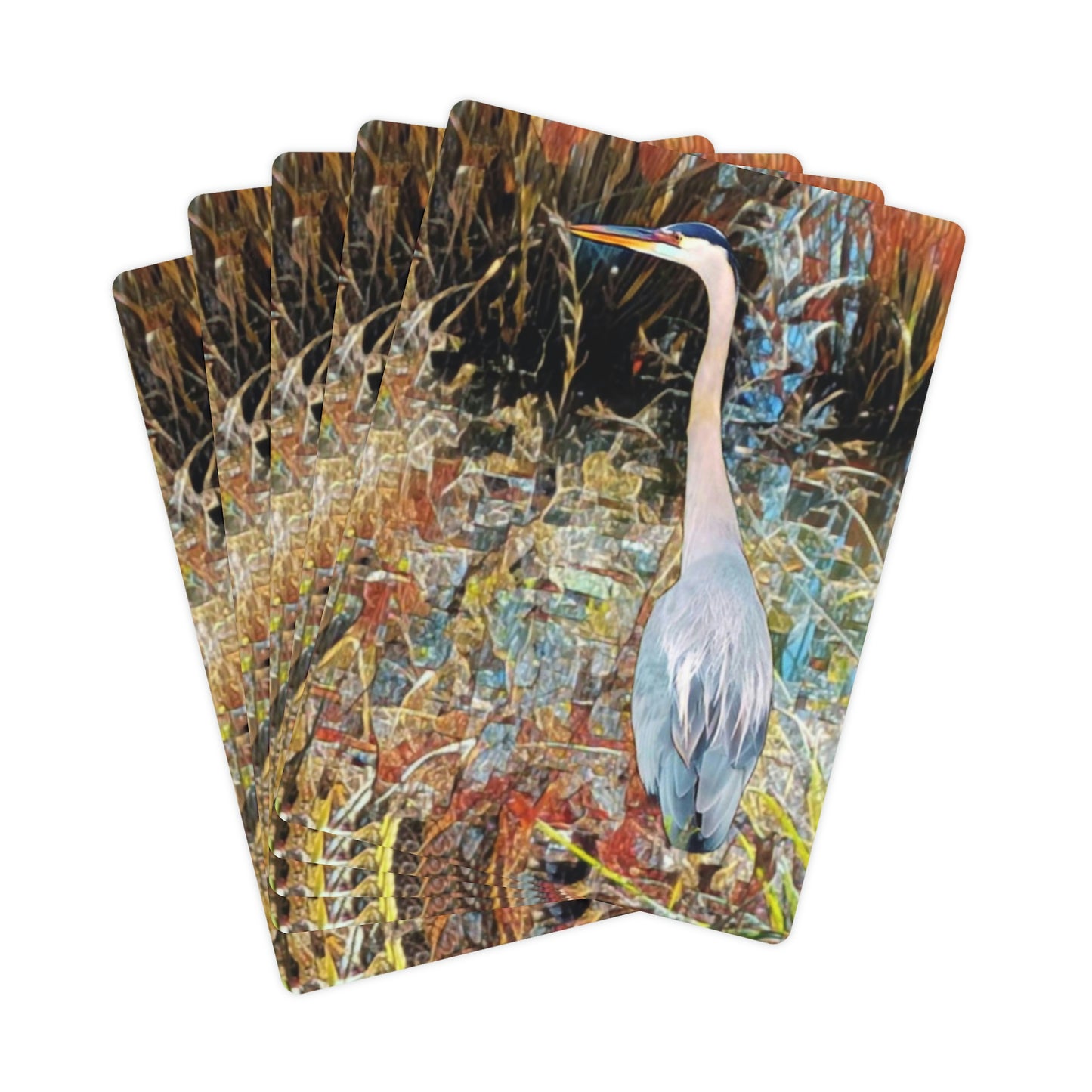 Great Blue Heron Playing Cards