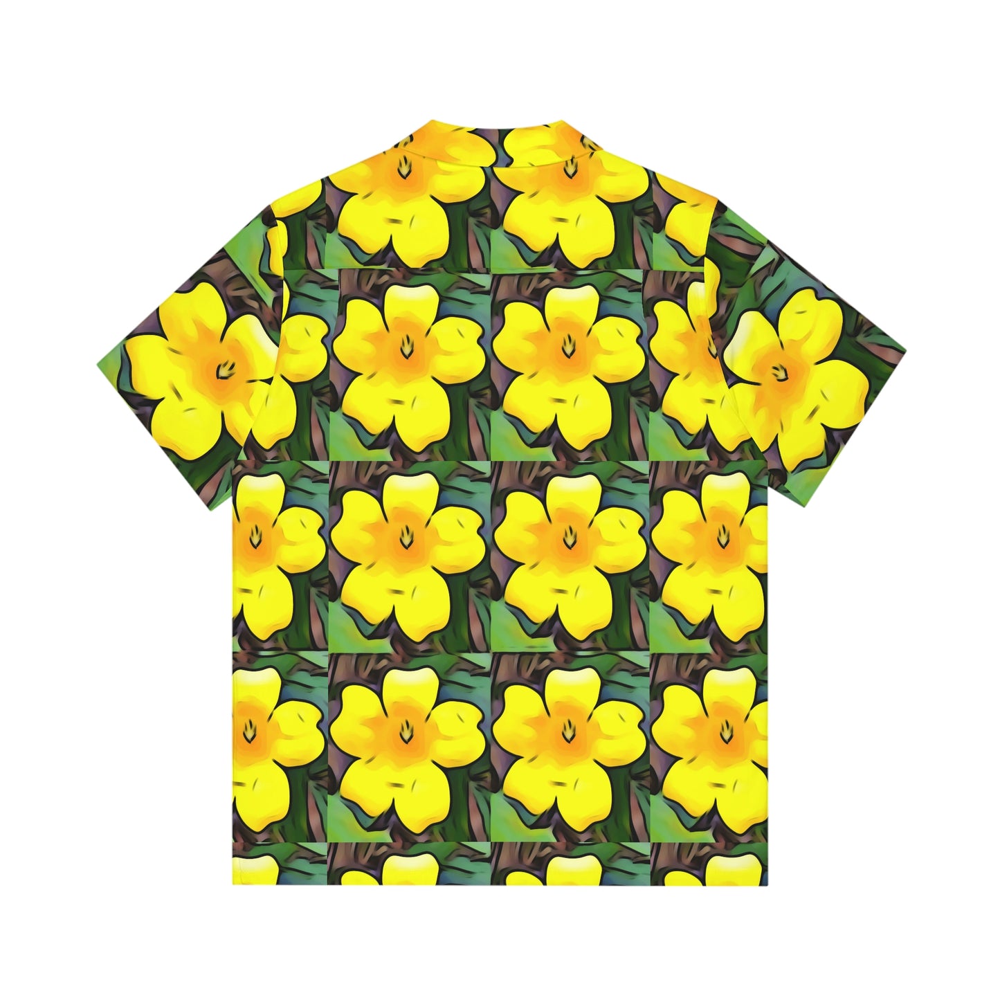 Men's Hawaiian Yellow Jessamine Shirt