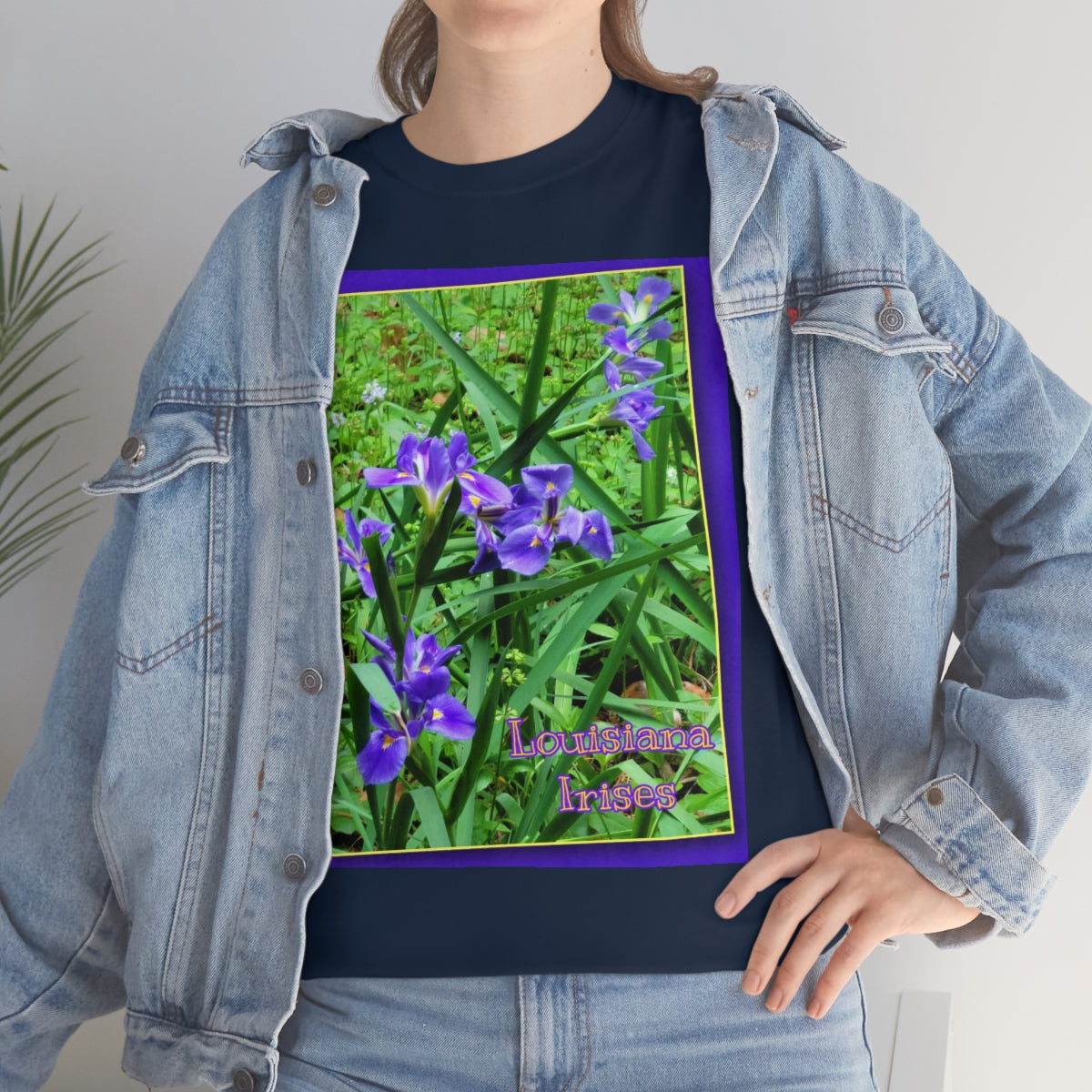 Unisex Louisiana Irises Heavy Cotton Tee