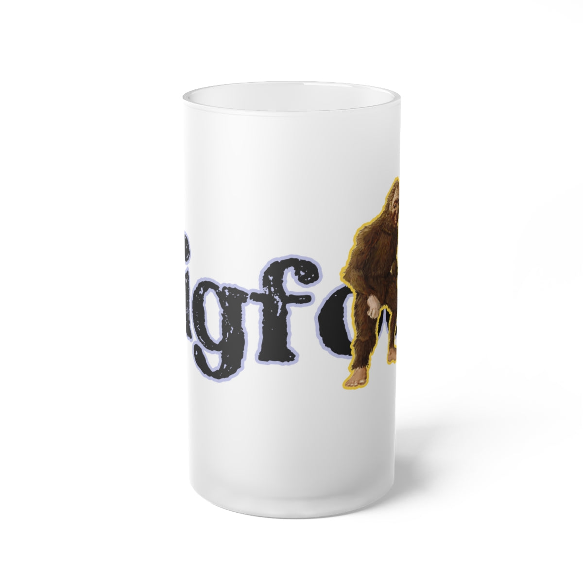 Frosted Glass Bigfoot Beer Mug