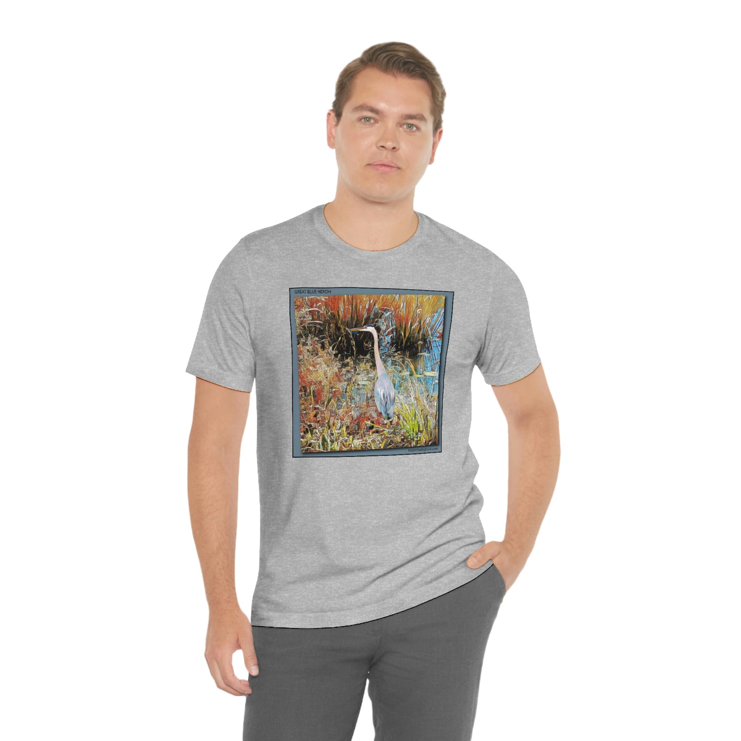 Unisex Great Blue Heron Jersey Tee