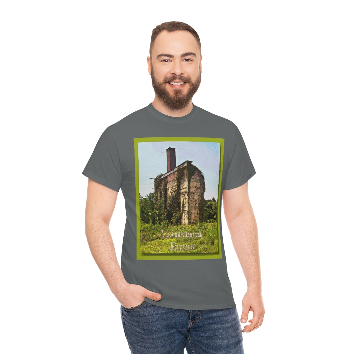 Louisiana Ruins Heavy Cotton Tee