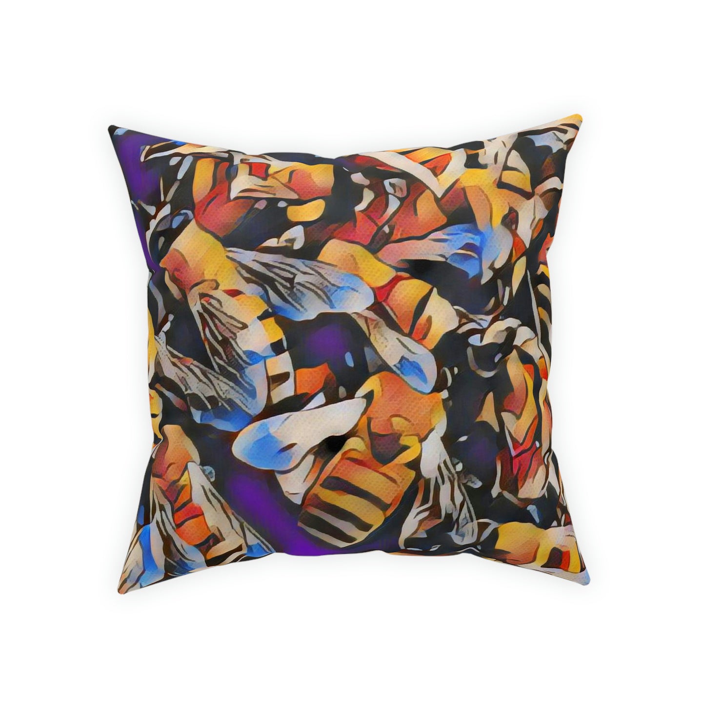 Bees Broadcloth Pillow