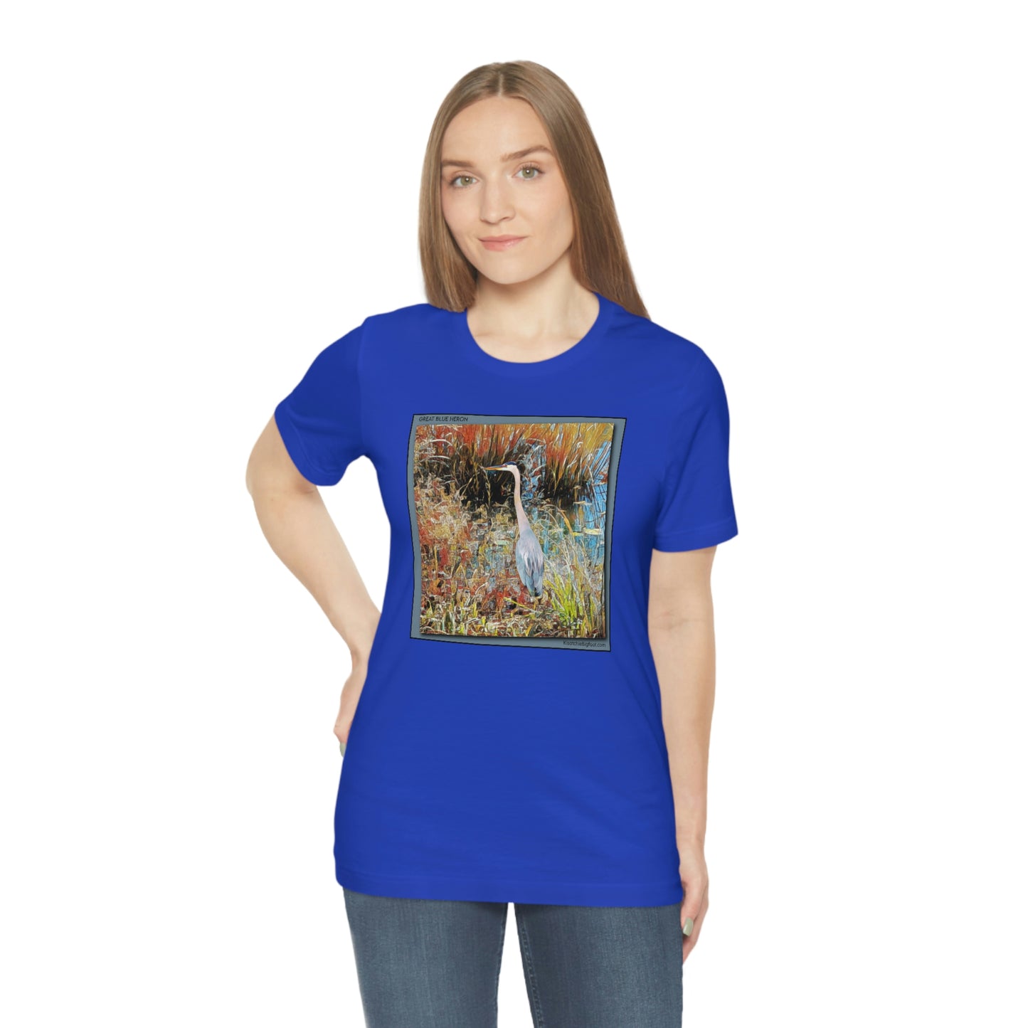 Unisex Great Blue Heron Jersey Tee