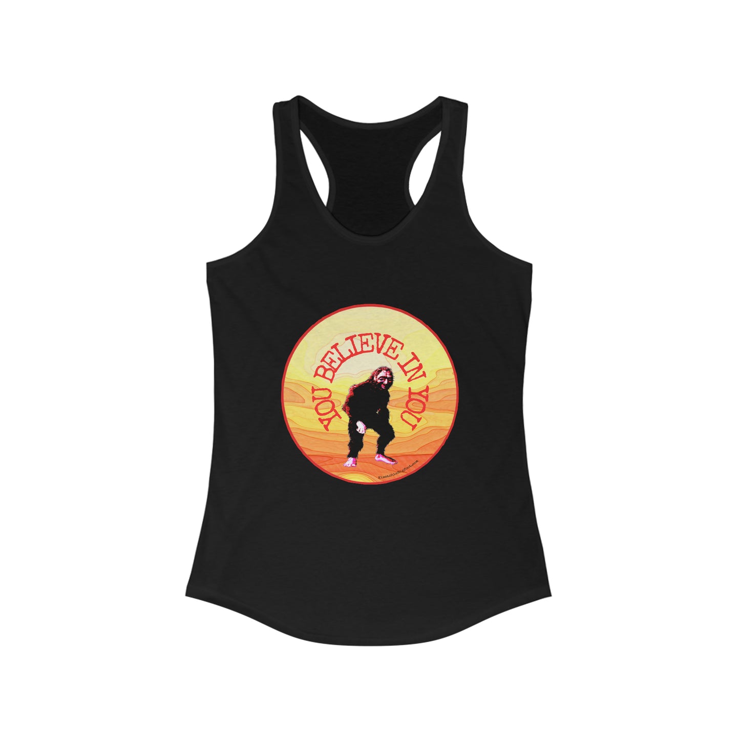 Bigfoot's Believe in You Women's Racerback Tank