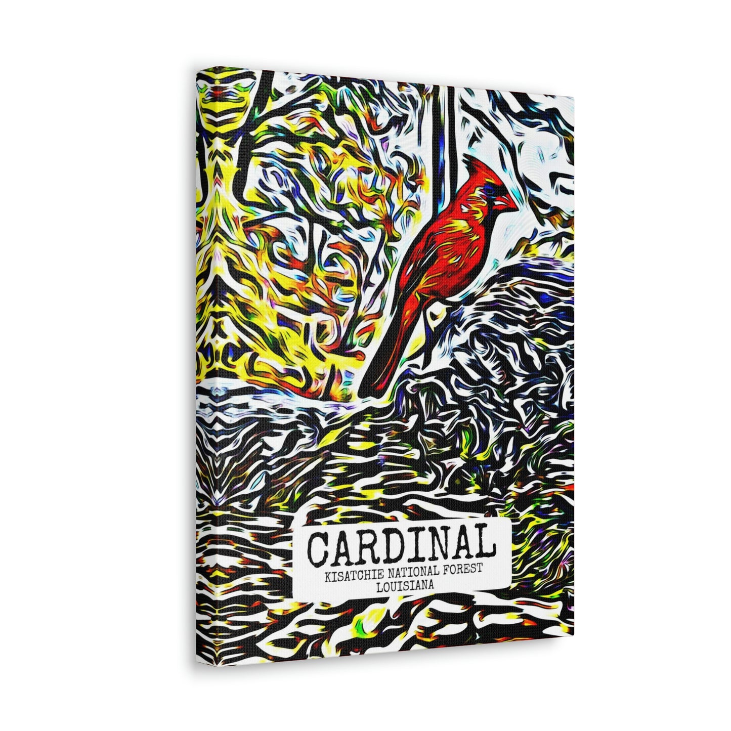 Cardinal in Kisatchie Canvas Gallery Wraps