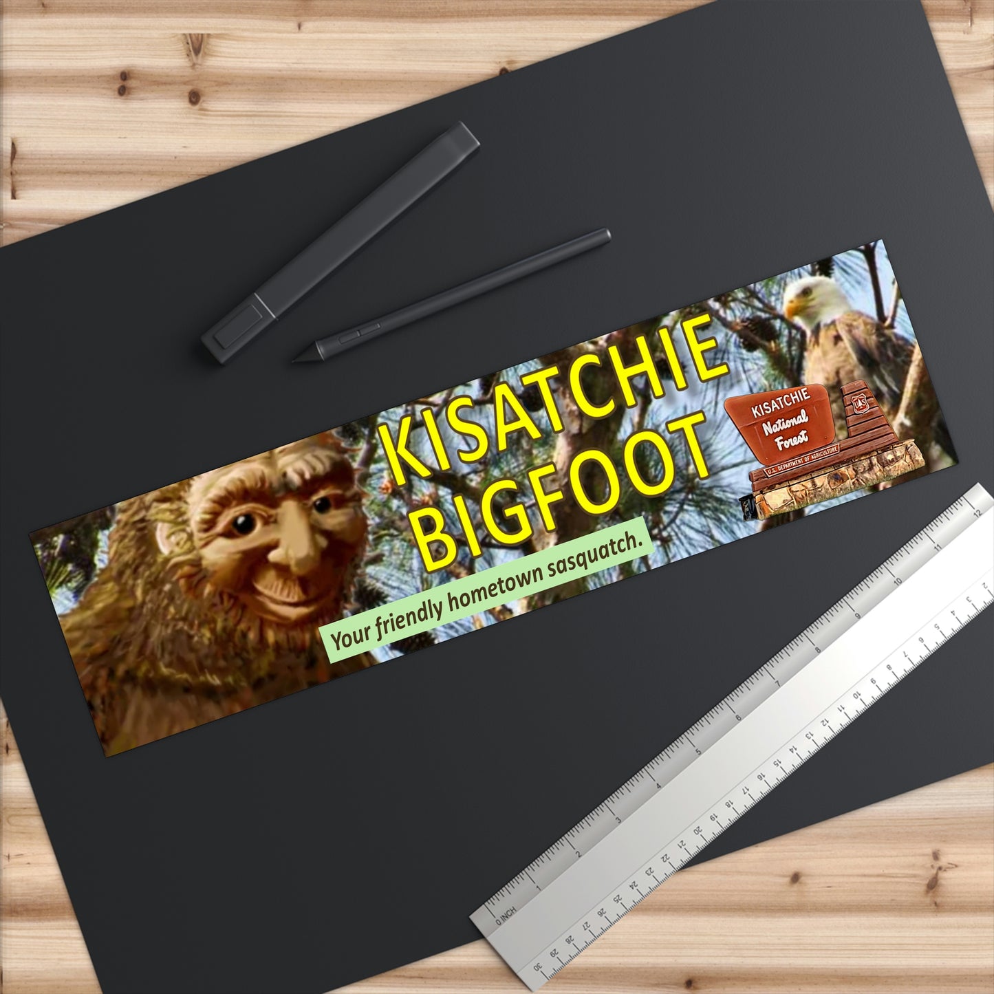 Kisatchie Bigfoot Bumper Stickers