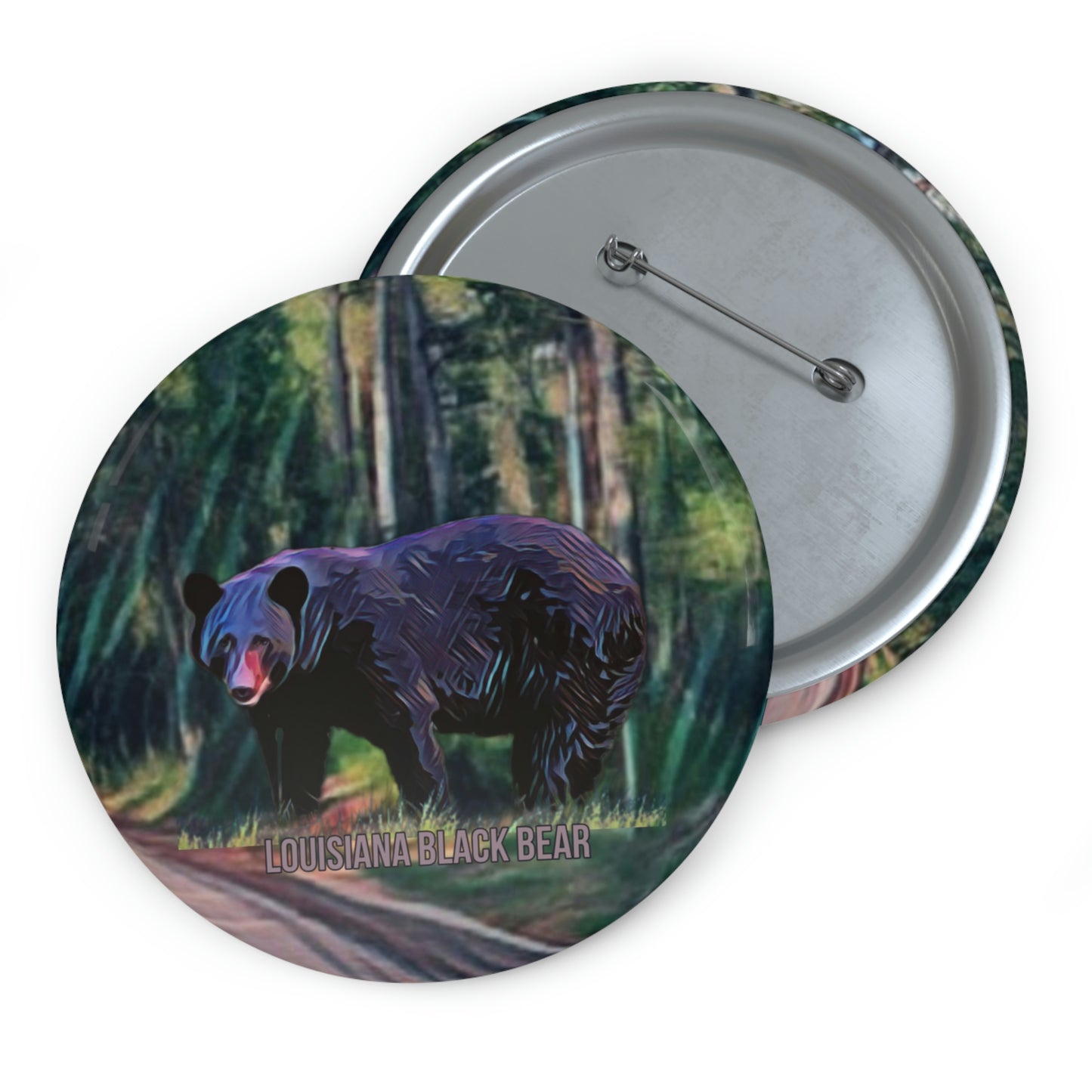 Louisiana Black Bear Buttons