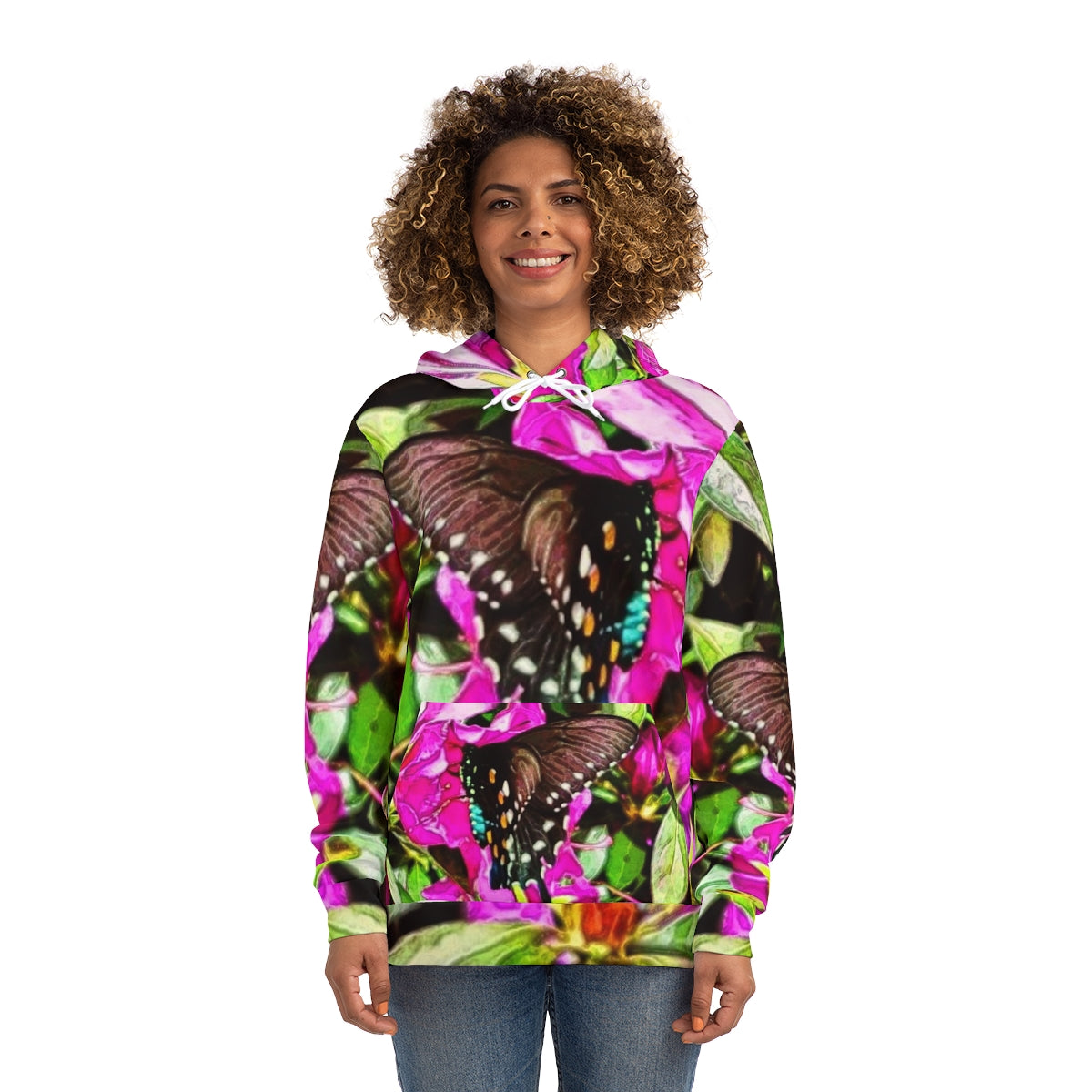 Louisiana Azaleas and Butterflies Hoodie