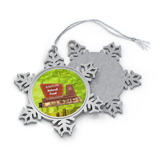 Kisatchie National Forest Pewter Snowflake Ornament