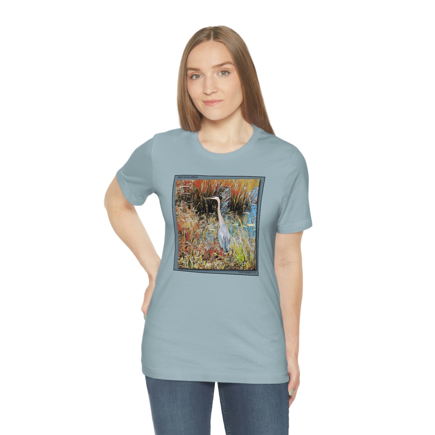 Unisex Great Blue Heron Jersey Tee