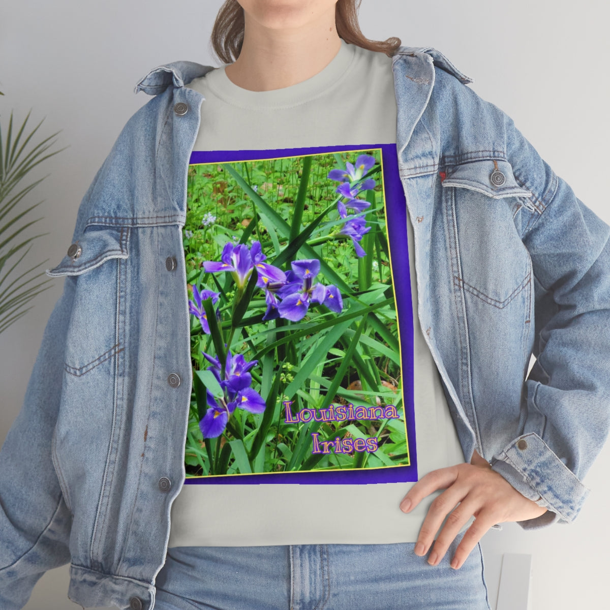 Unisex Louisiana Irises Heavy Cotton Tee