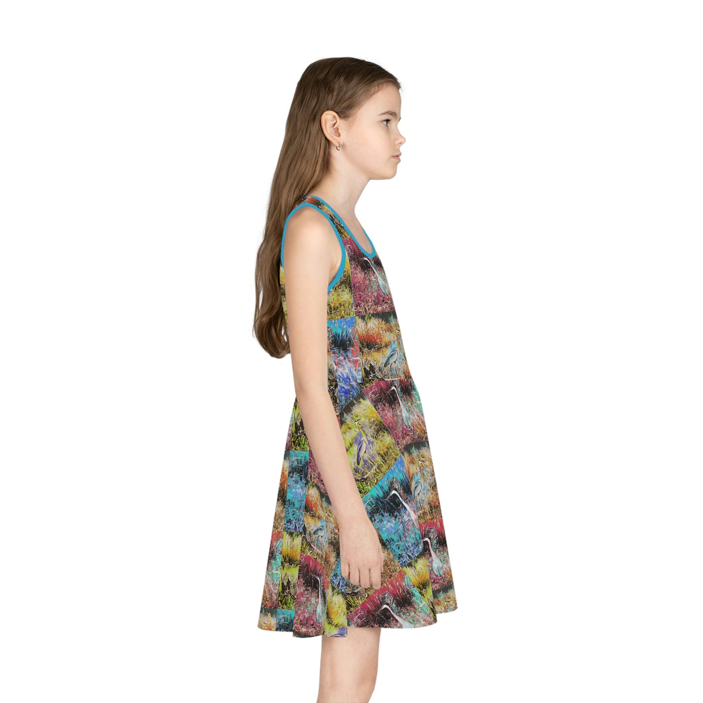 Great Blue Heron Girls' Sundress