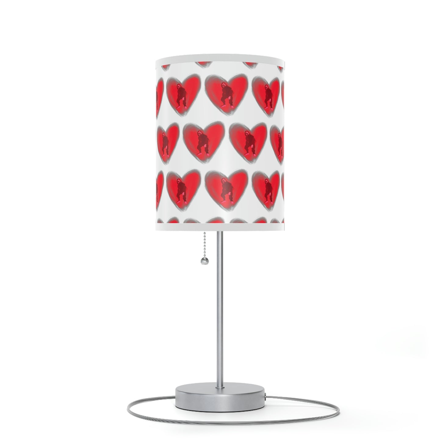 Bigfoot in My Heart Lamp on a Stand