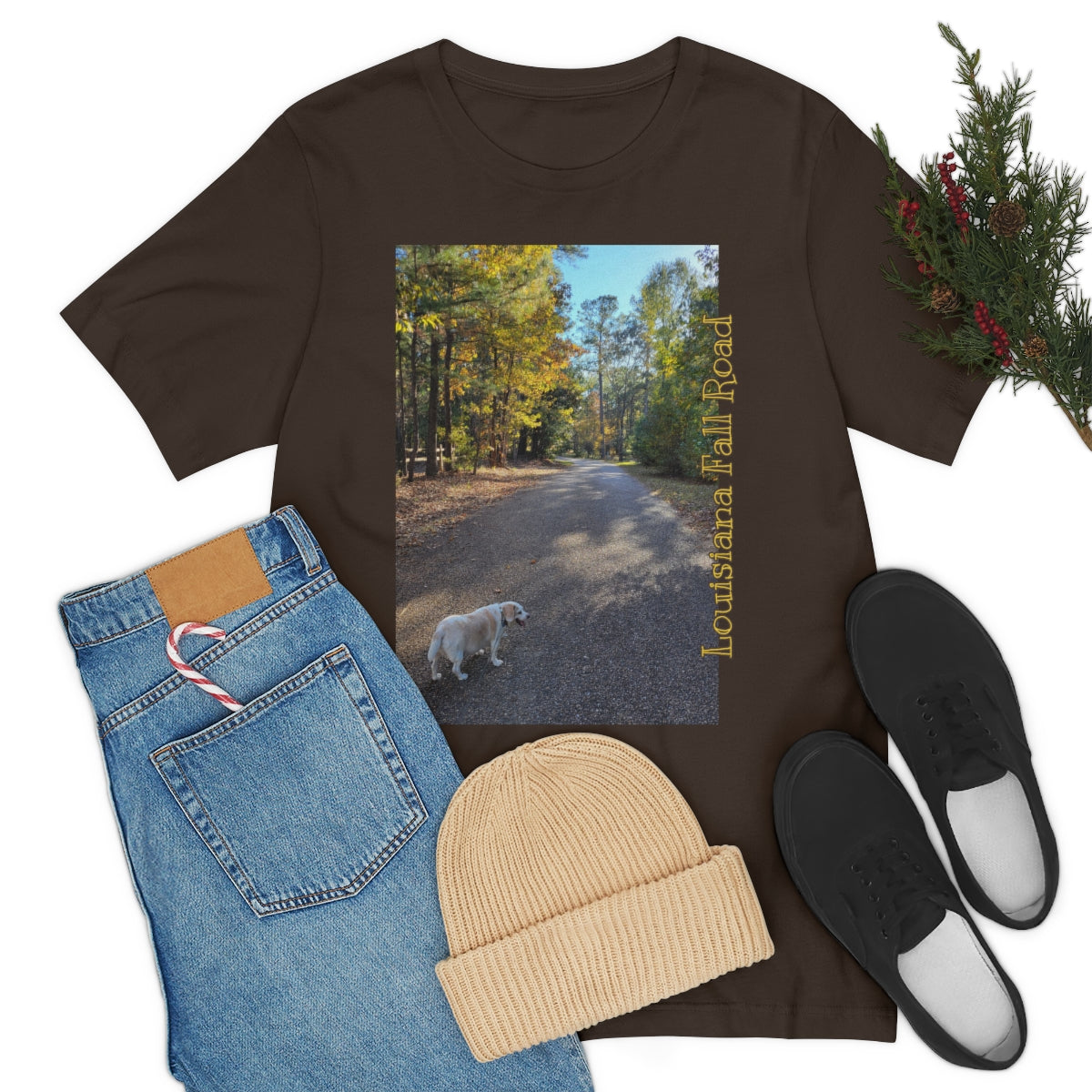 Unisex Louisiana Fall Road Jersey Tee