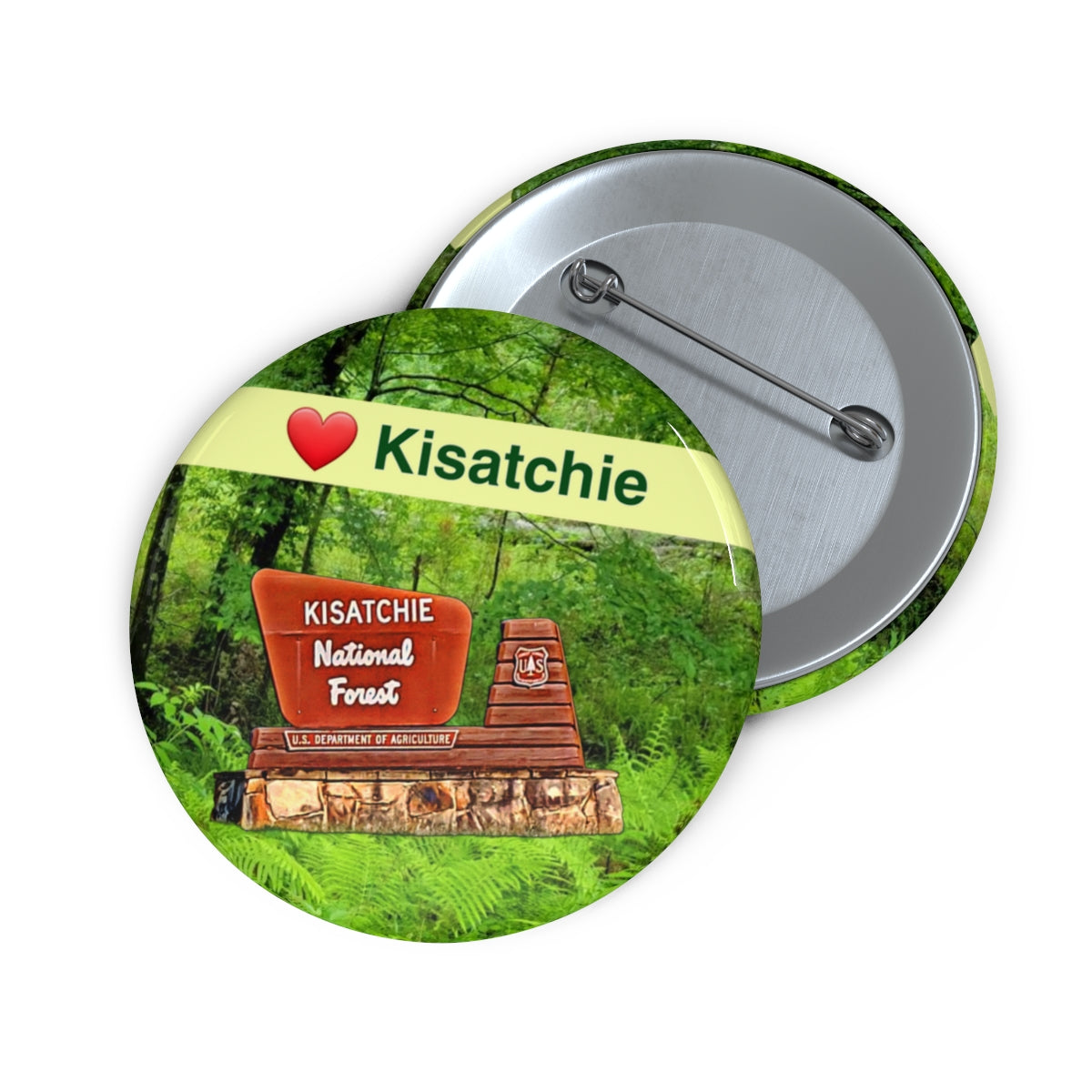 Kisatchie National Forest Pin Buttons